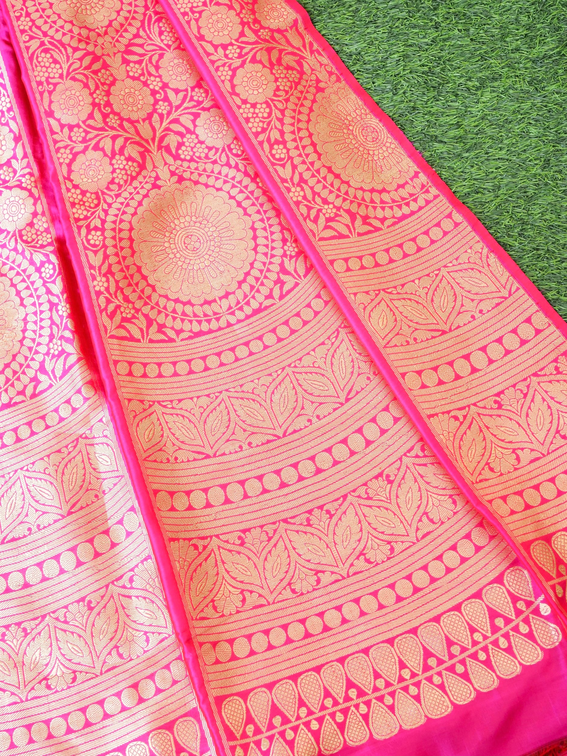 Handloom Banarasi Katan Silk Kalidar Neerja Lehenga