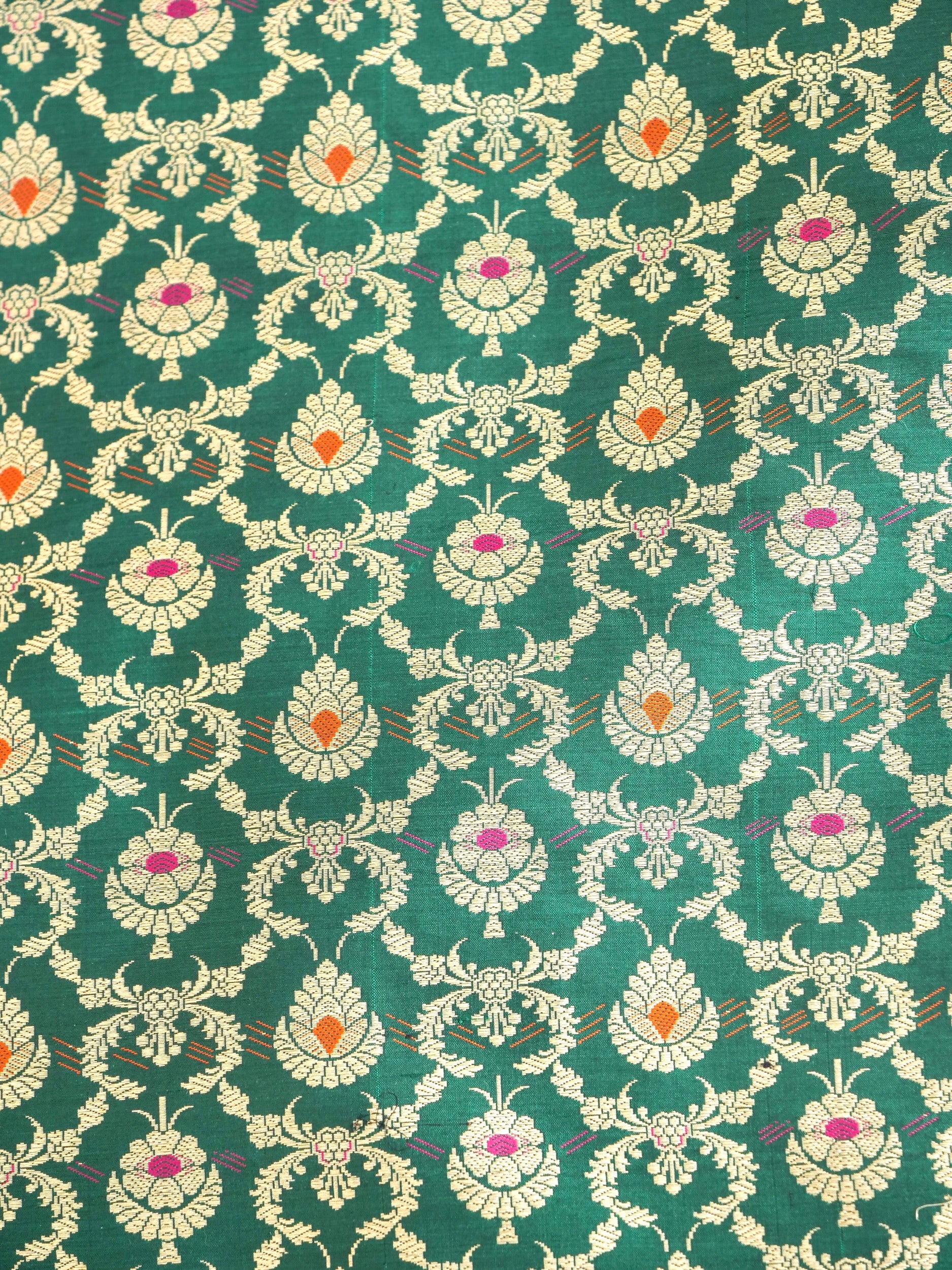 Handloom Banarasi Katan Silk Kalidar Gulrangi Bagh Lehenga