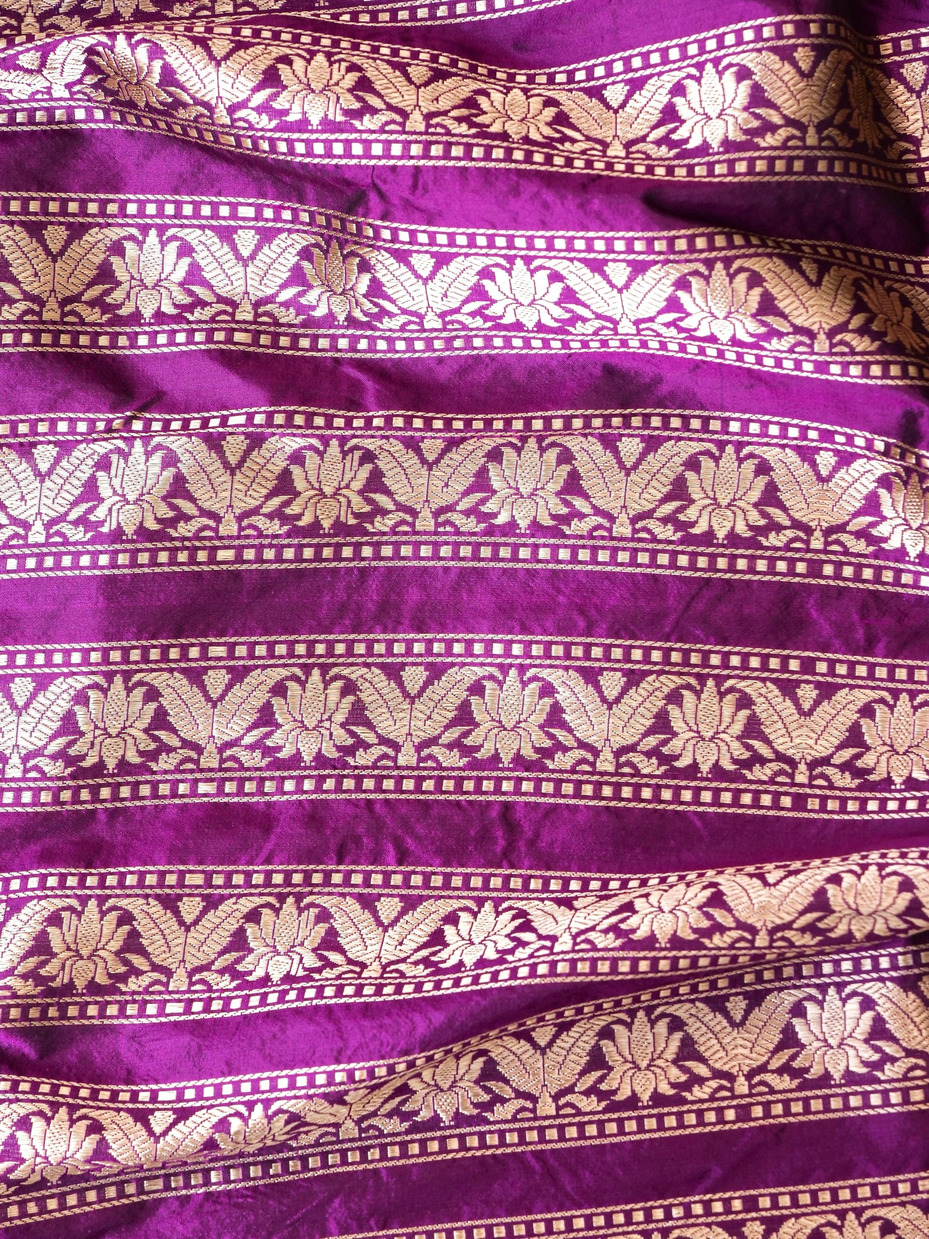 Handloom Banarasi Katan Silk Kalidar Manjari Lehenga