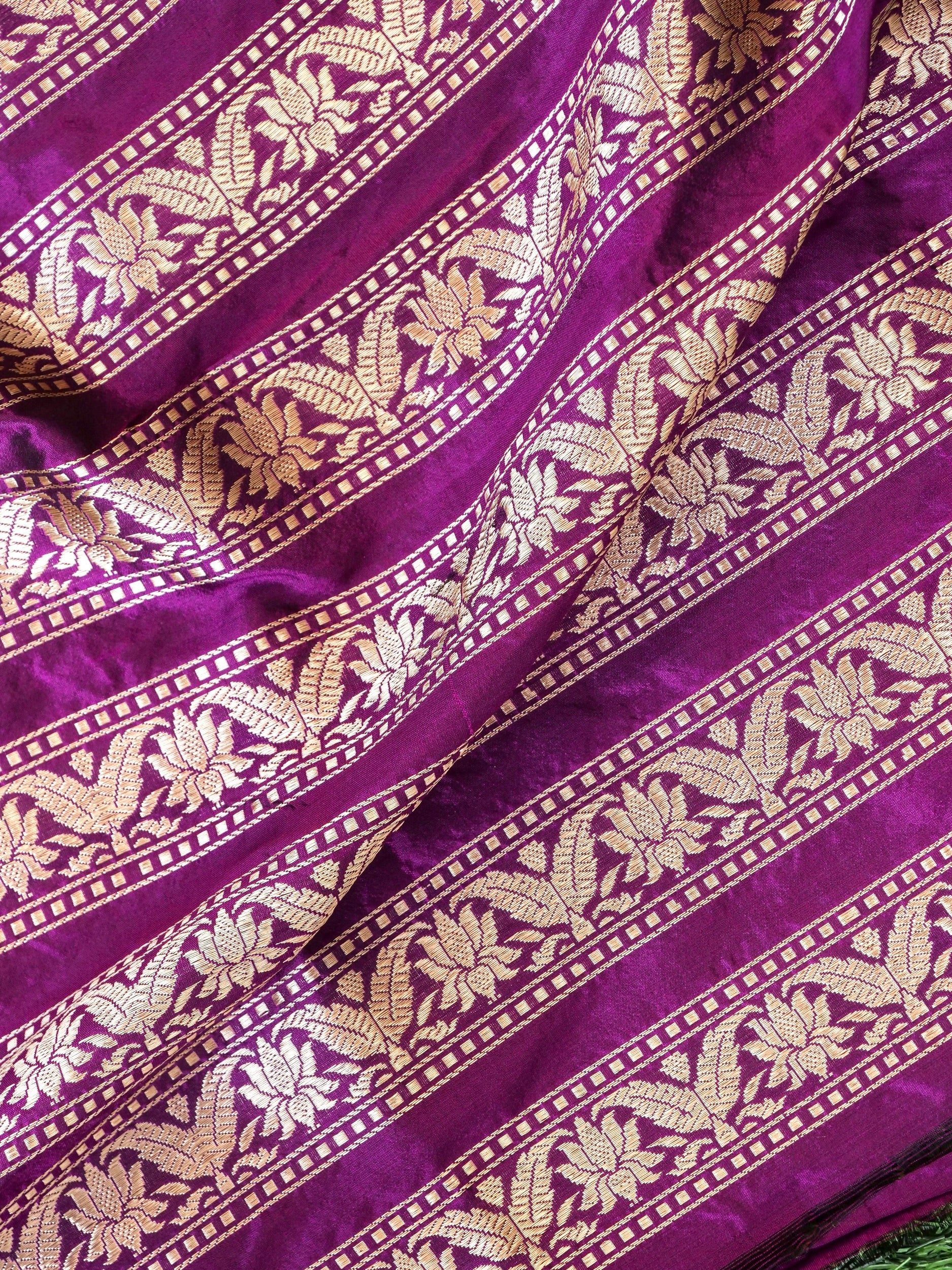 Handloom Banarasi Katan Silk Kalidar Manjari Lehenga