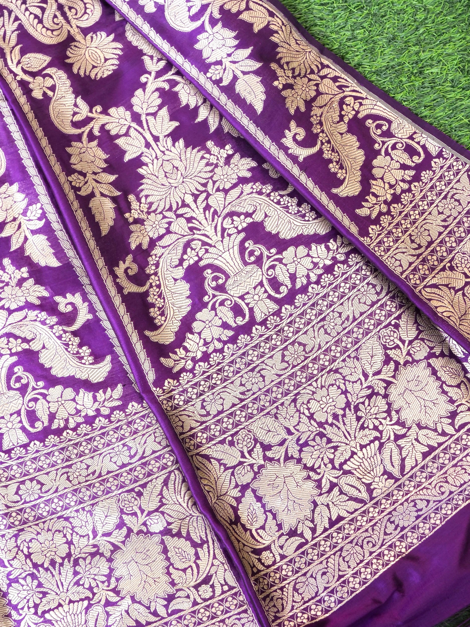 Handloom Banarasi Katan Silk Kalidar Aranya Lehenga