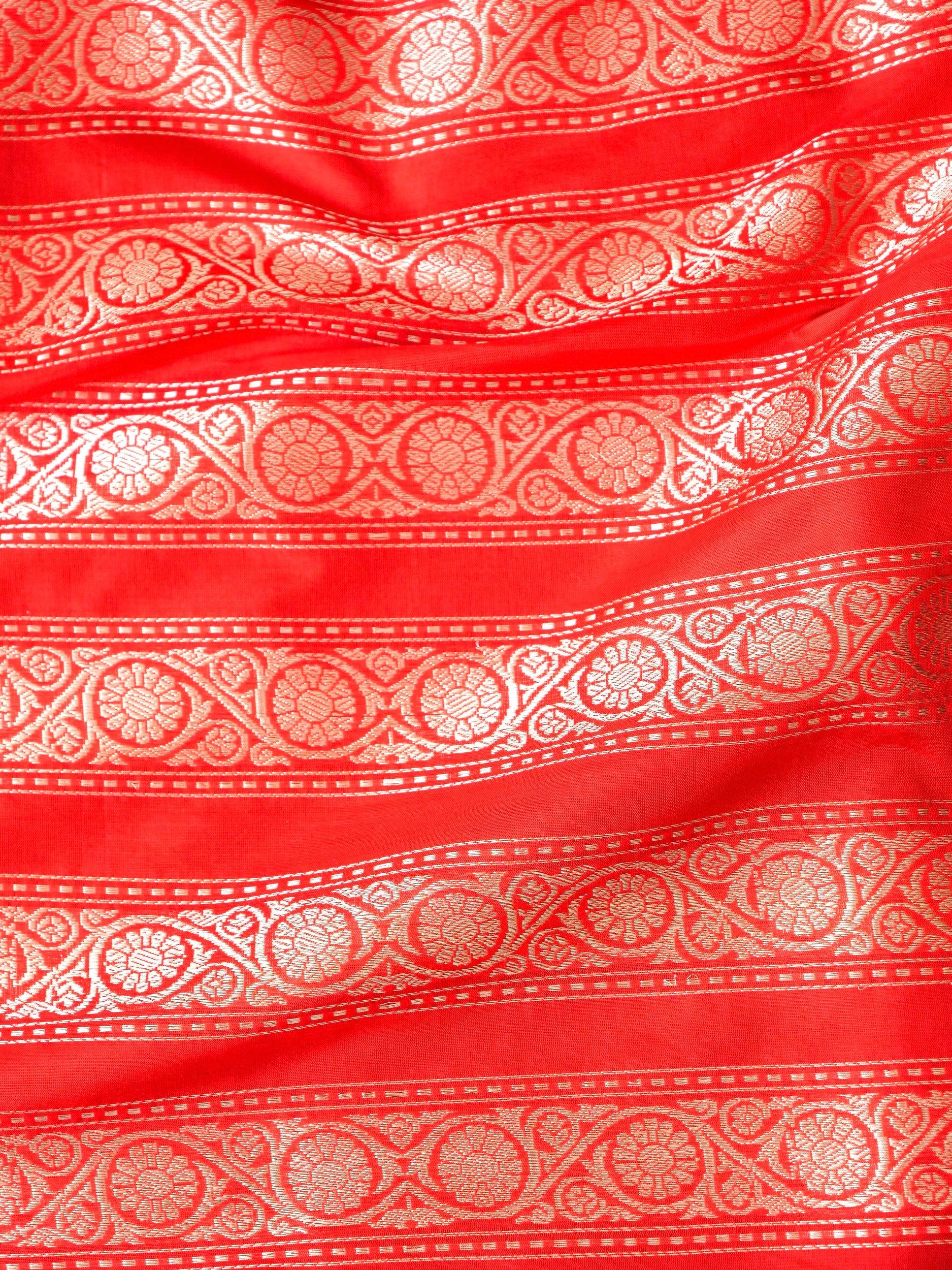 Handloom Banarasi Katan Silk Kalidar Manjari Lehenga
