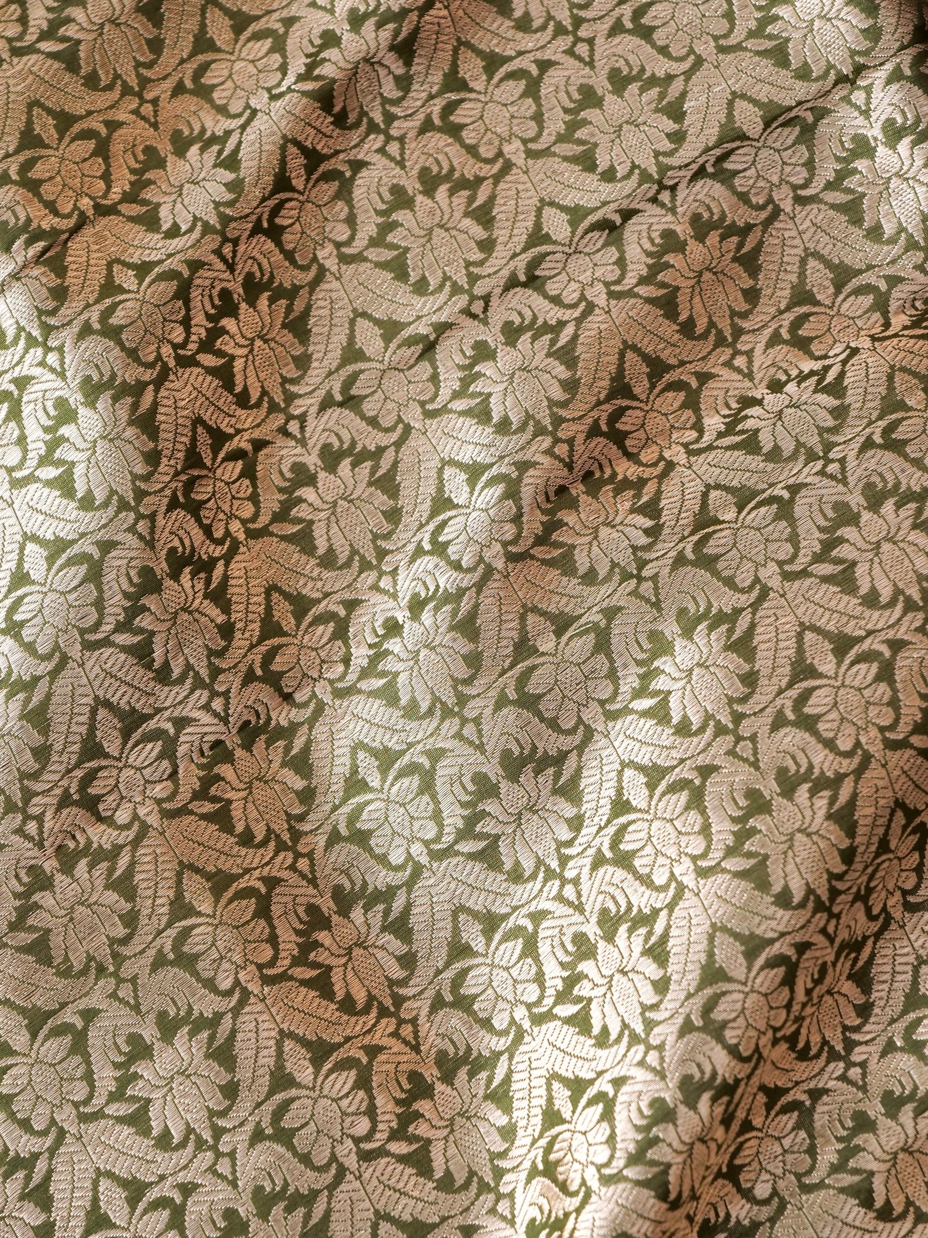 Handloom Banarasi Katan Silk Kalidar Manjari Lehenga