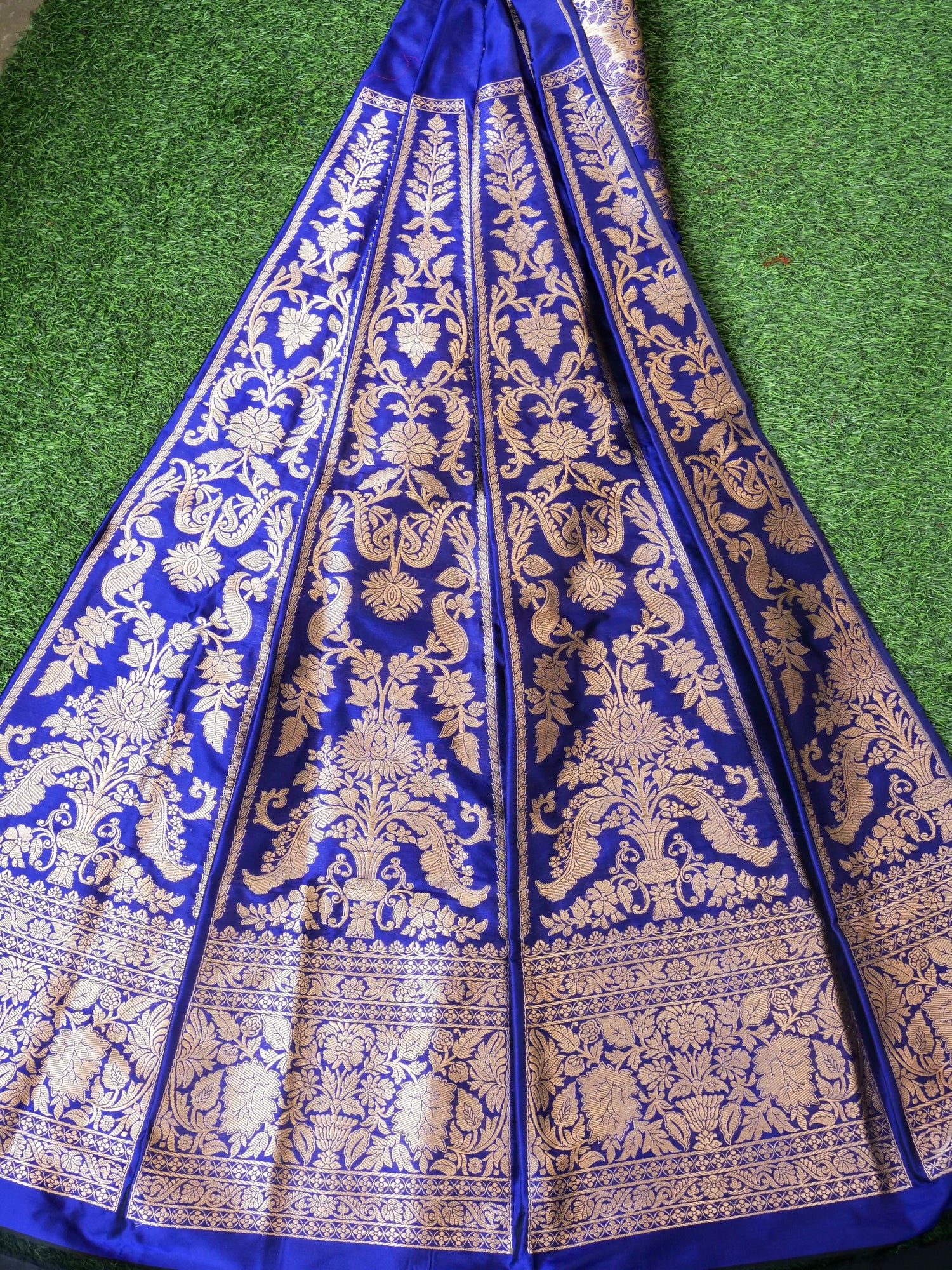 Handloom Banarasi Katan Silk Kalidar Aranya Lehenga