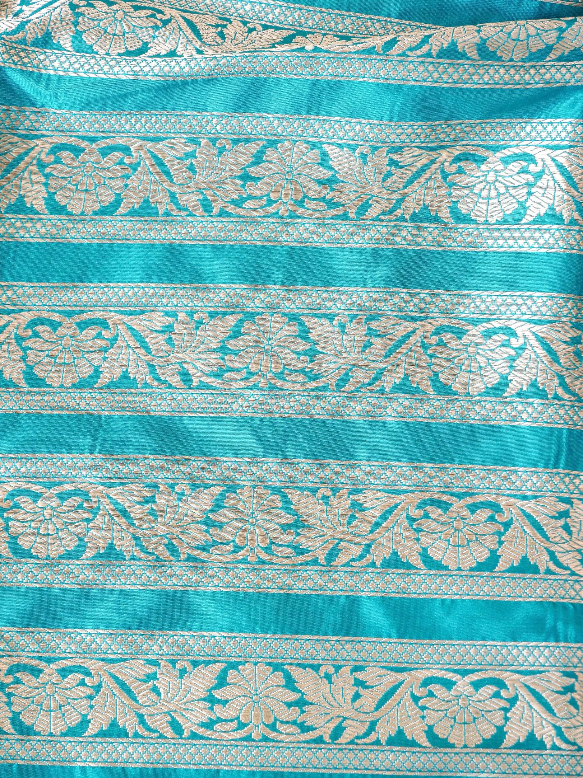 Handloom Banarasi Katan Silk Kalidar Pankhuri Lehenga