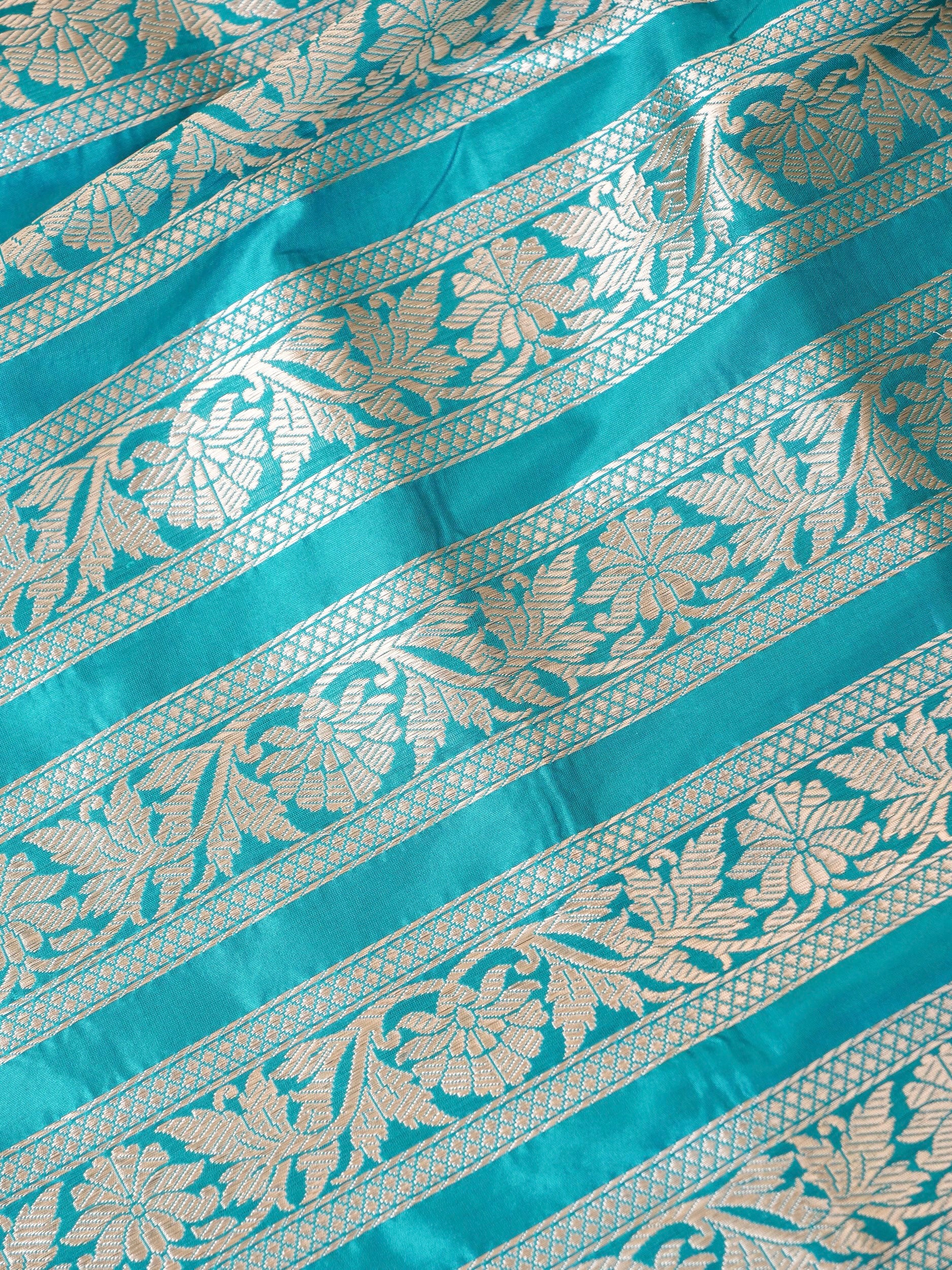 Handloom Banarasi Katan Silk Kalidar Pankhuri Lehenga