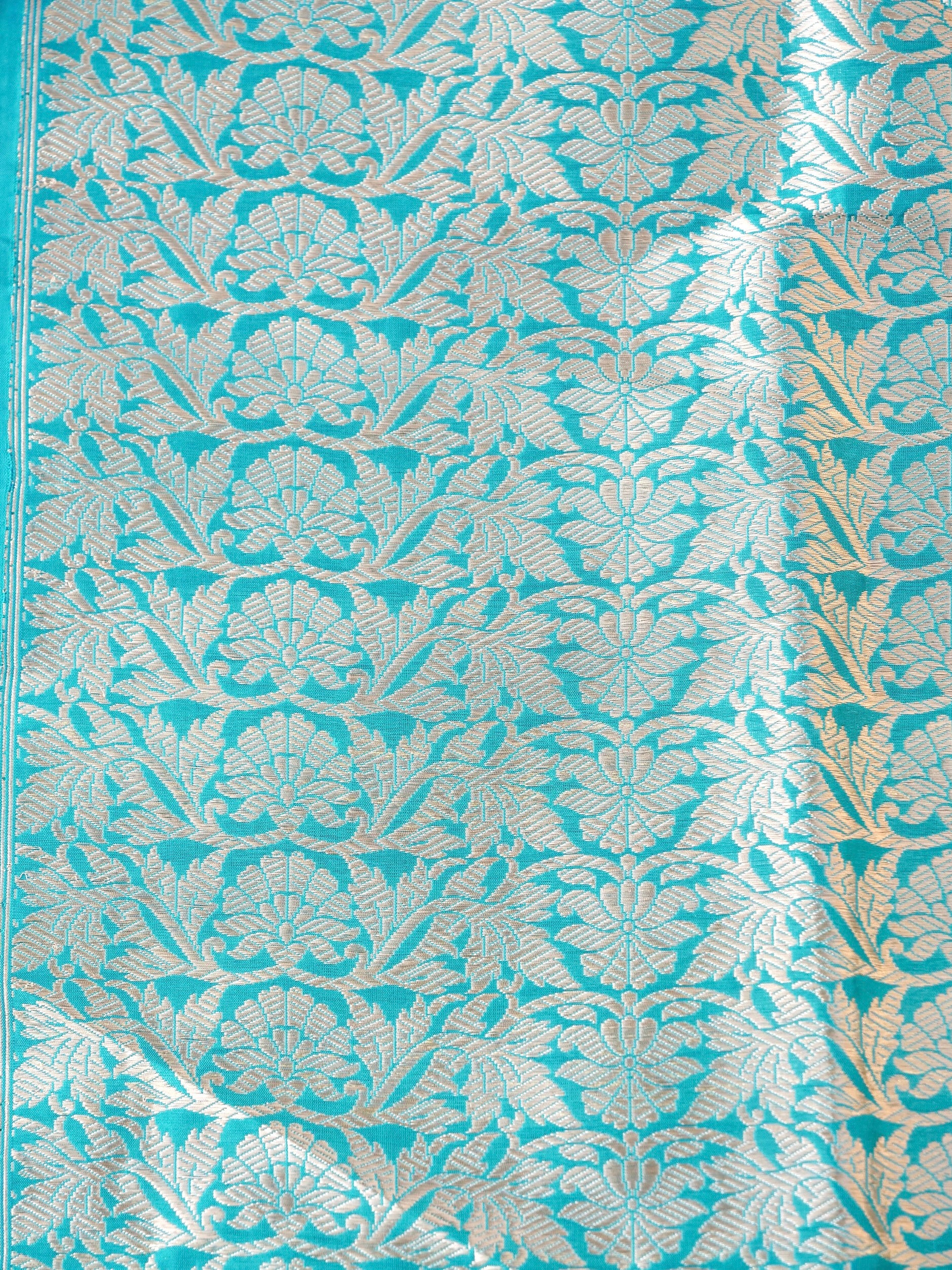 Handloom Banarasi Katan Silk Kalidar Pankhuri Lehenga