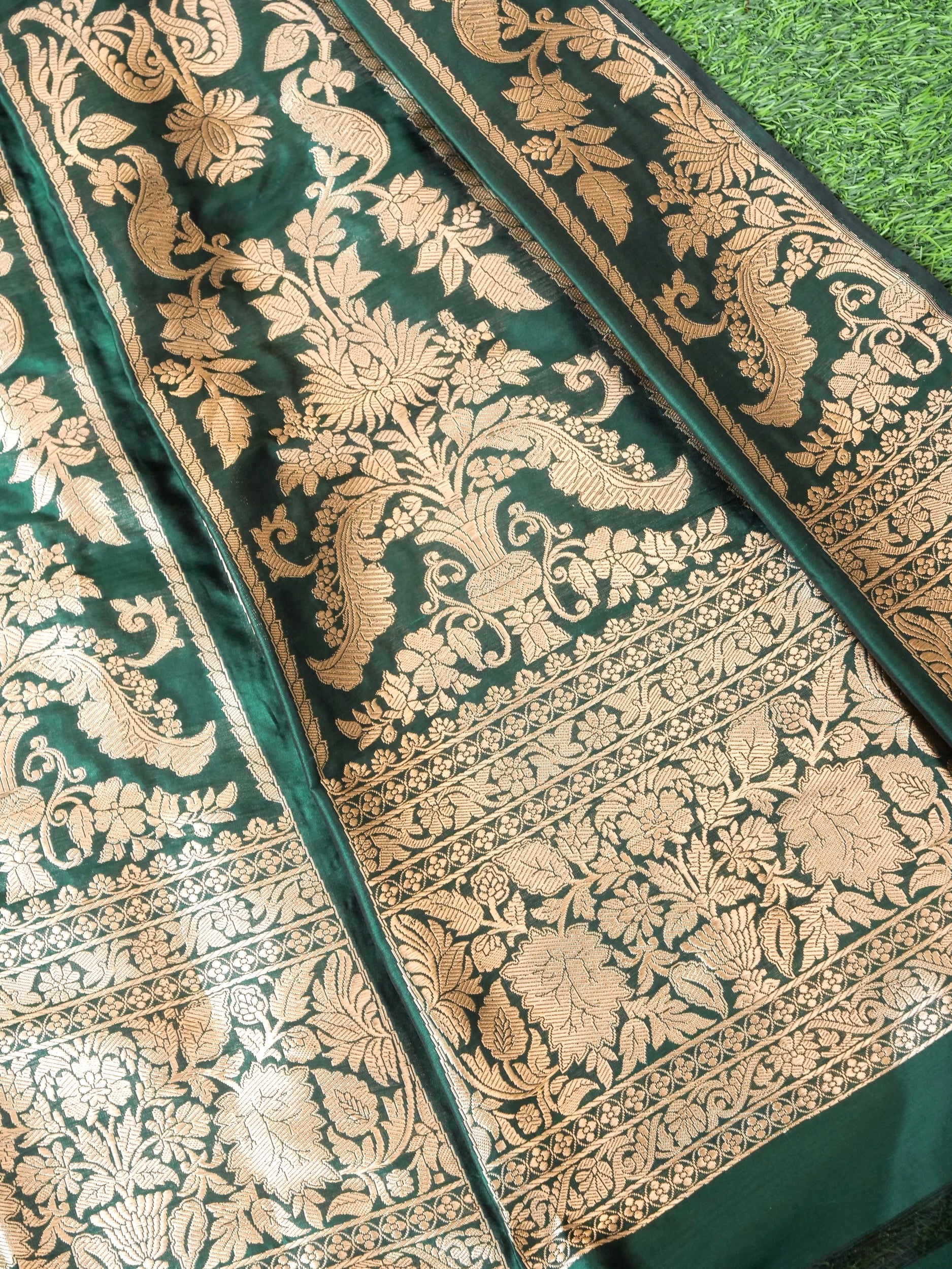 Handloom Banarasi Katan Silk Kalidar Aranya Lehenga