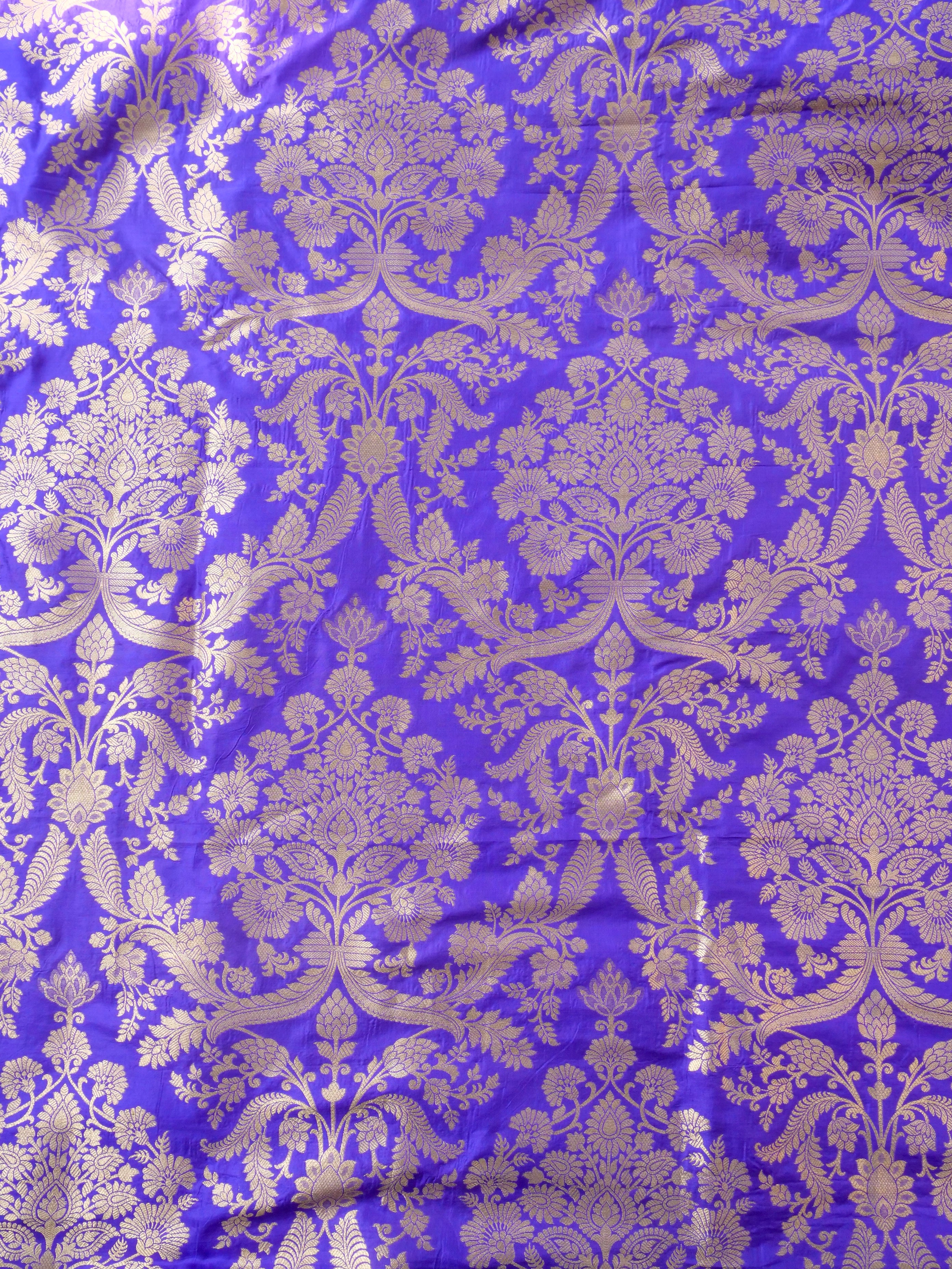 Handloom Pure Brocade Banarasi Fabric