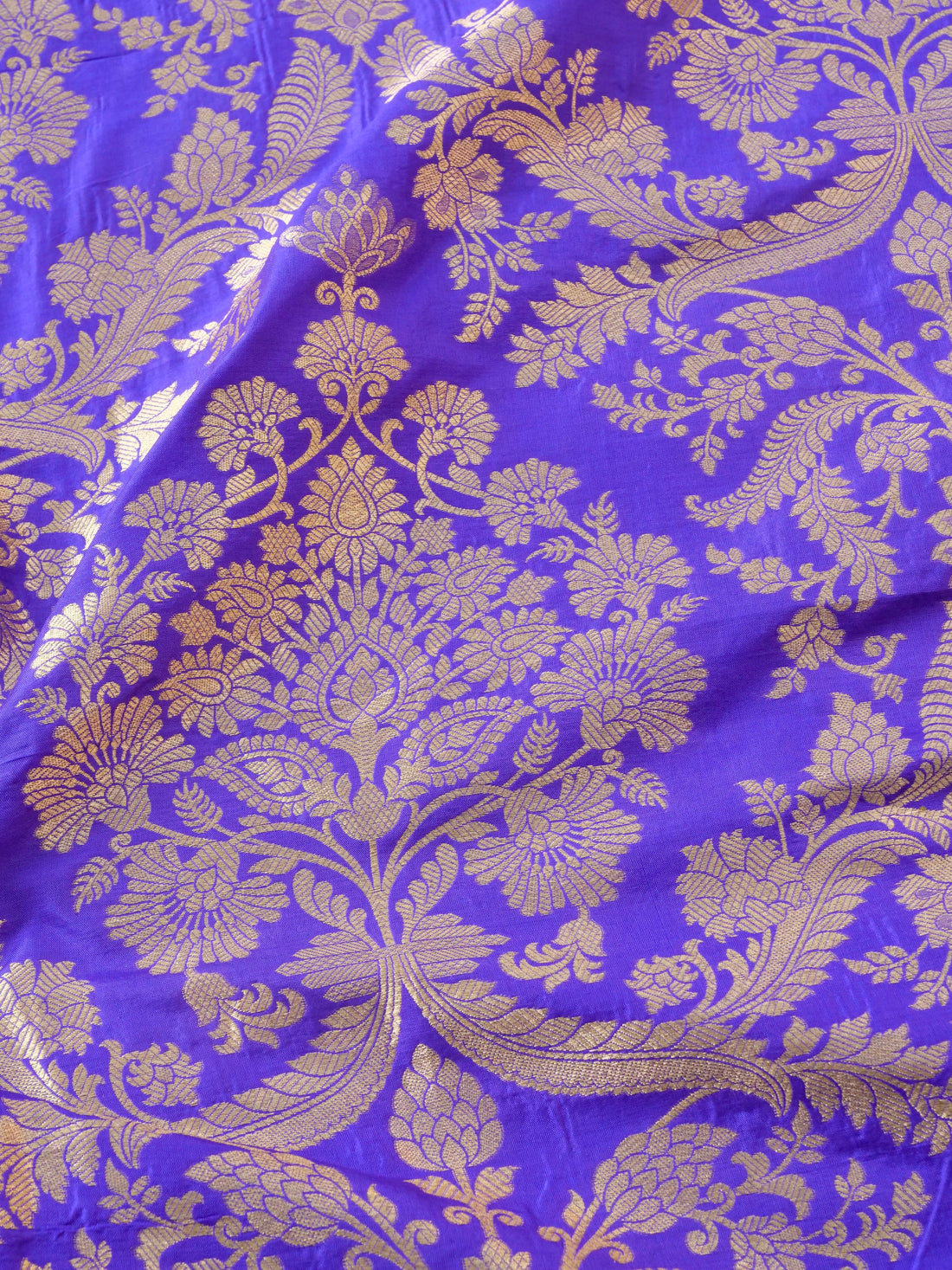 Handloom Pure Brocade Banarasi Fabric