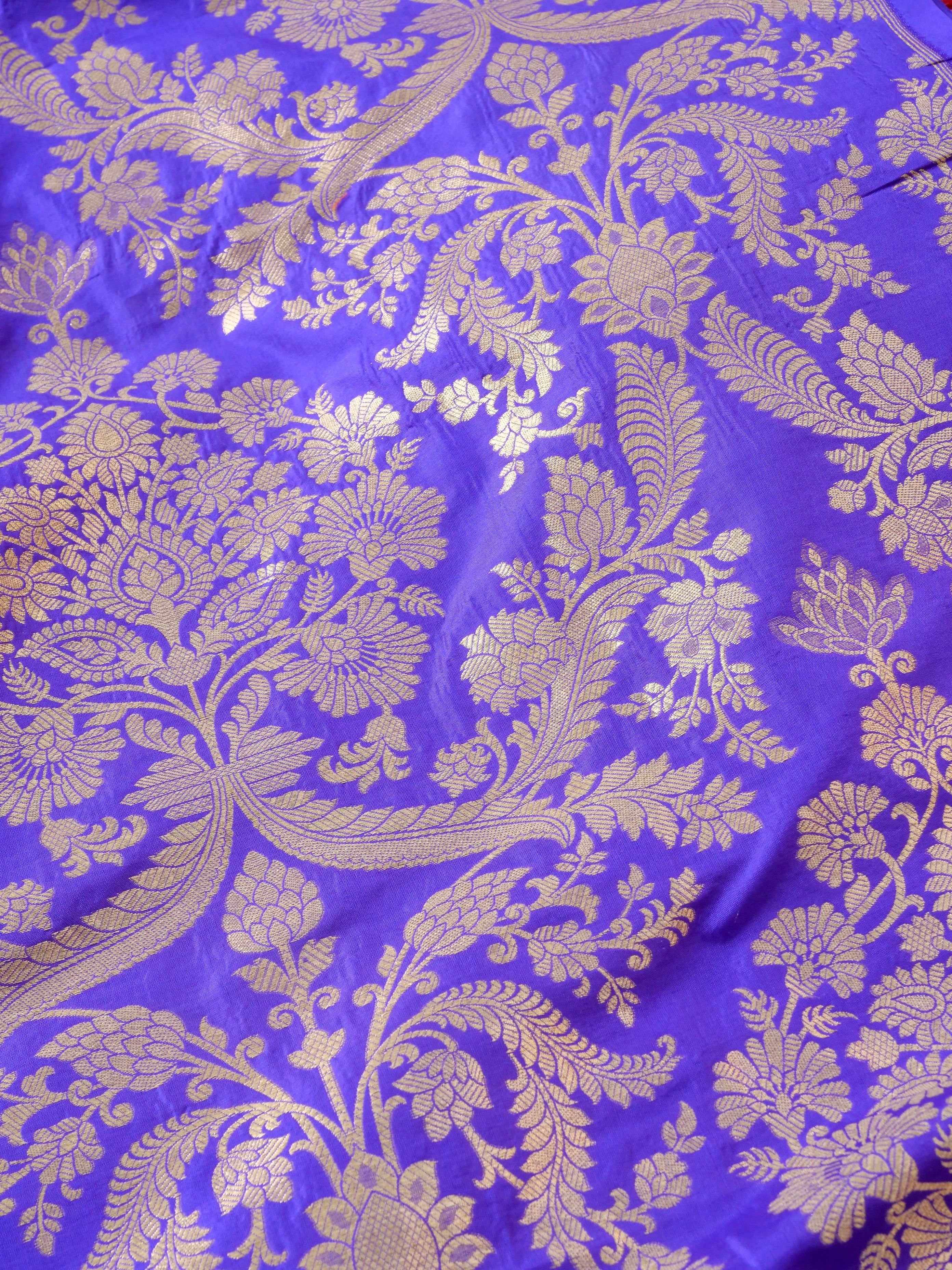 Handloom Pure Brocade Banarasi Fabric