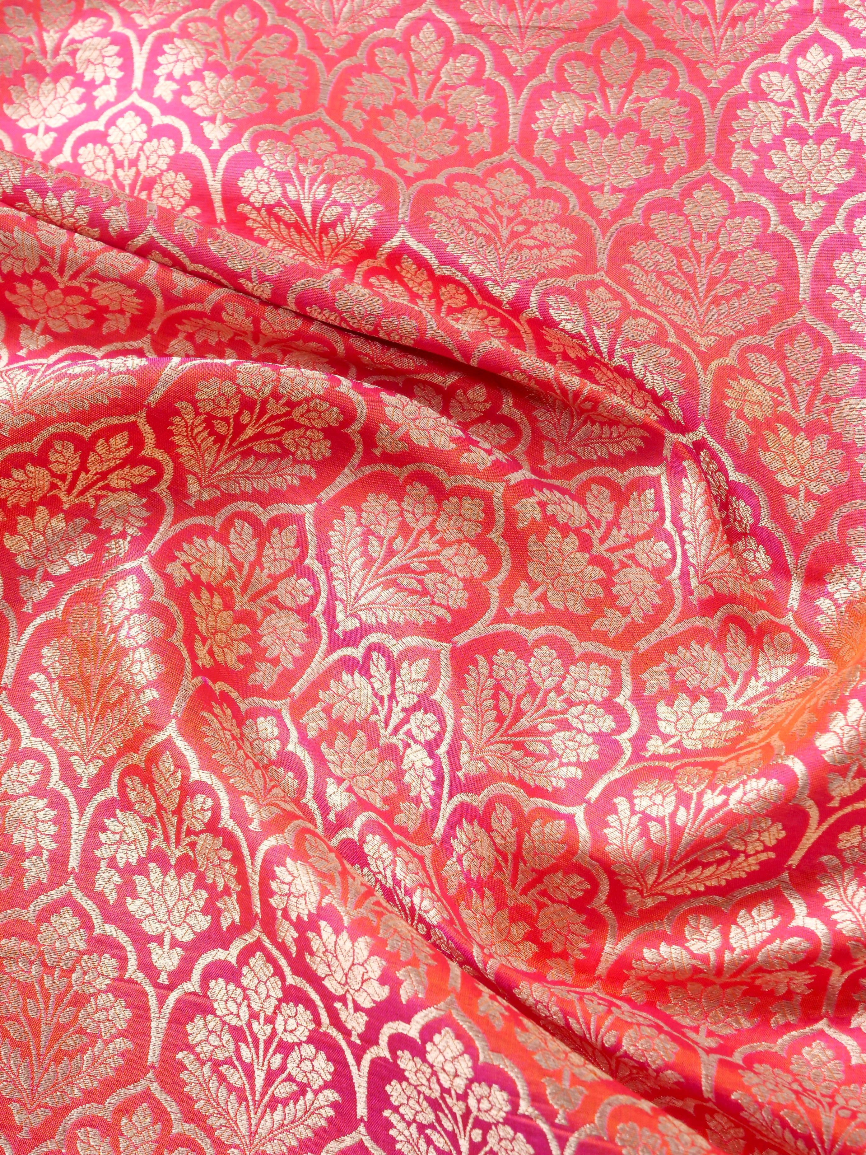 Handloom Pure Brocade Banarasi Fabric