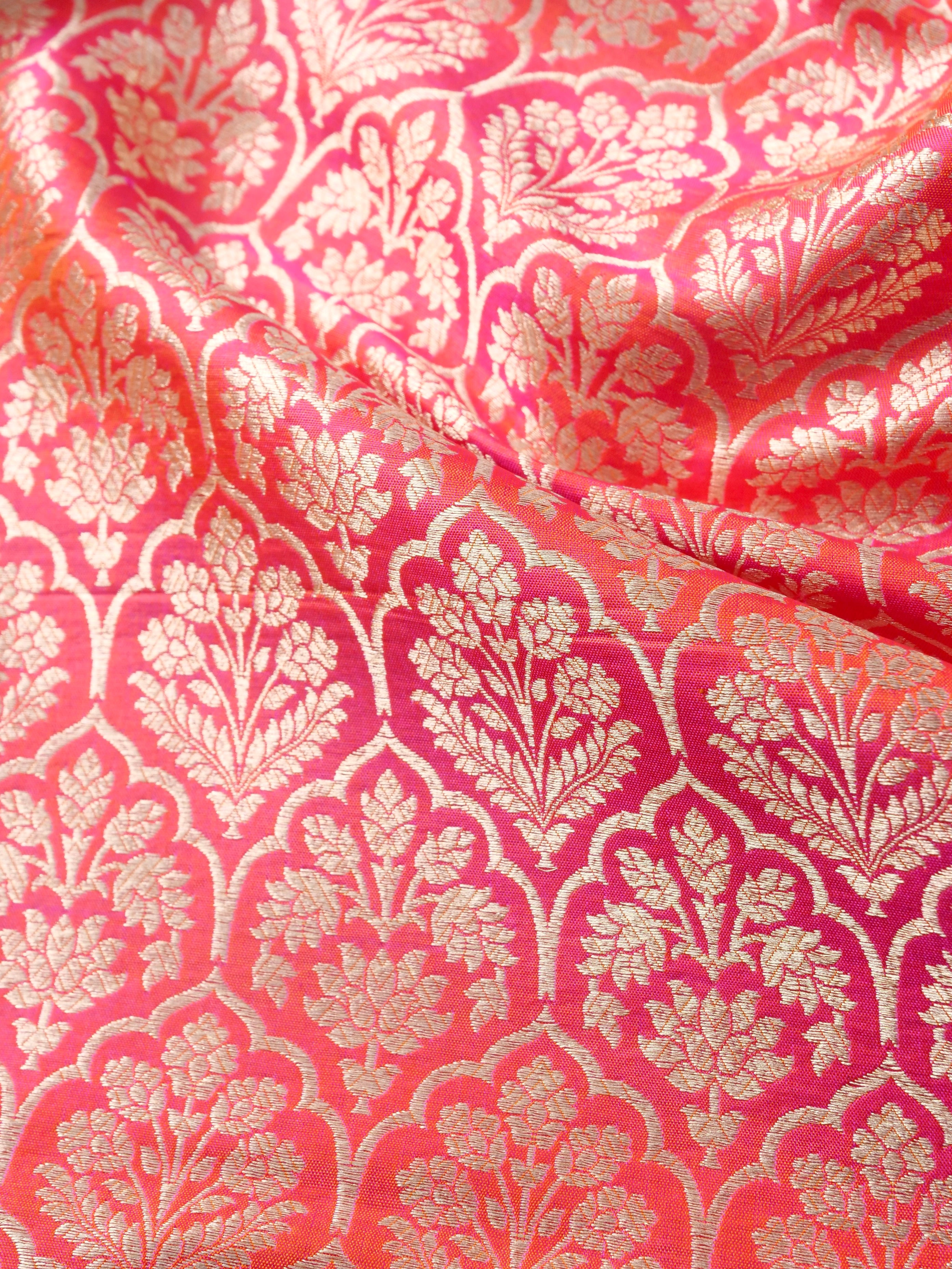 Handloom Pure Brocade Banarasi Fabric