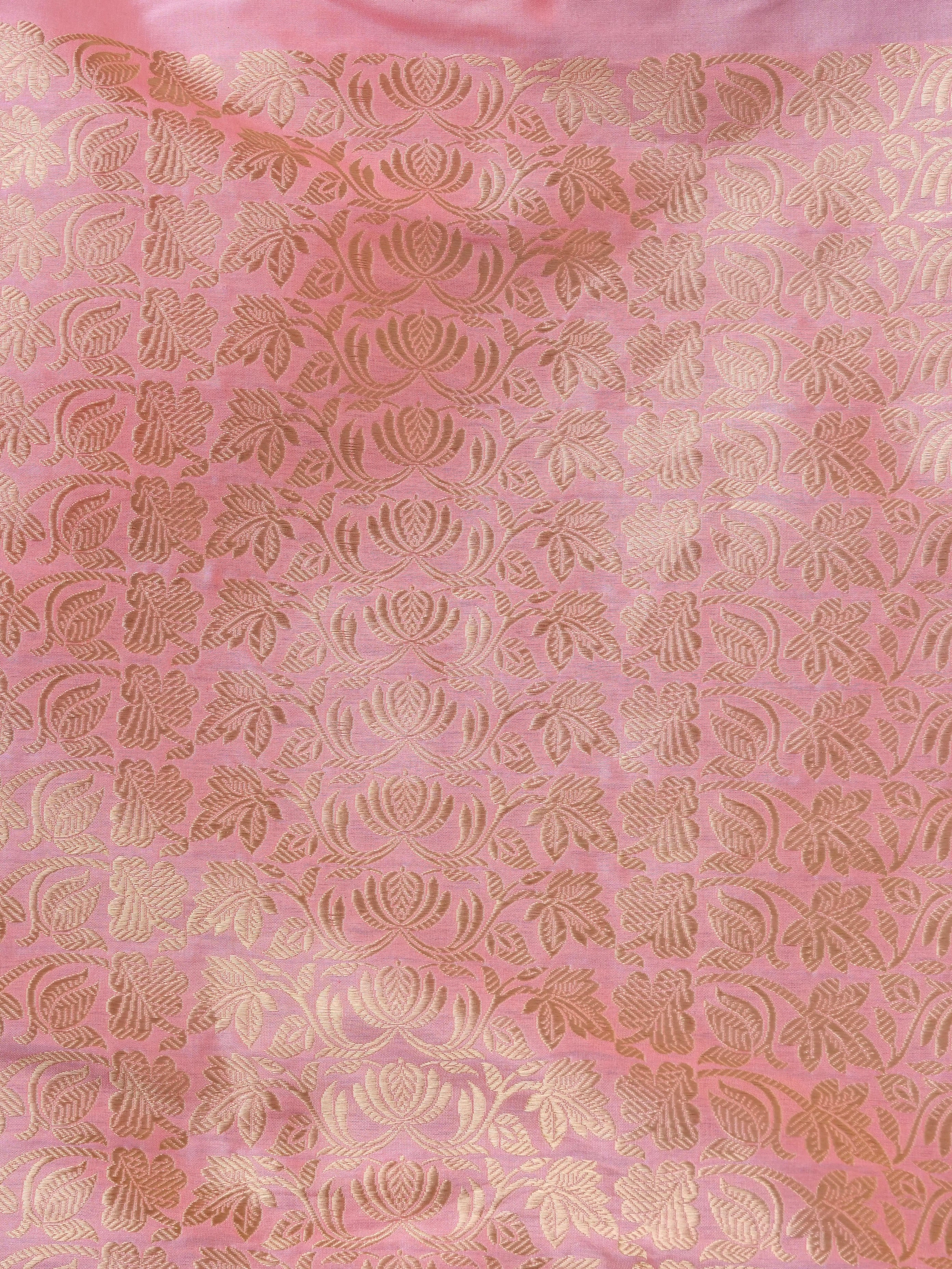 Handloom Banarasi Katan Silk Tarni Kalidar Lehenga