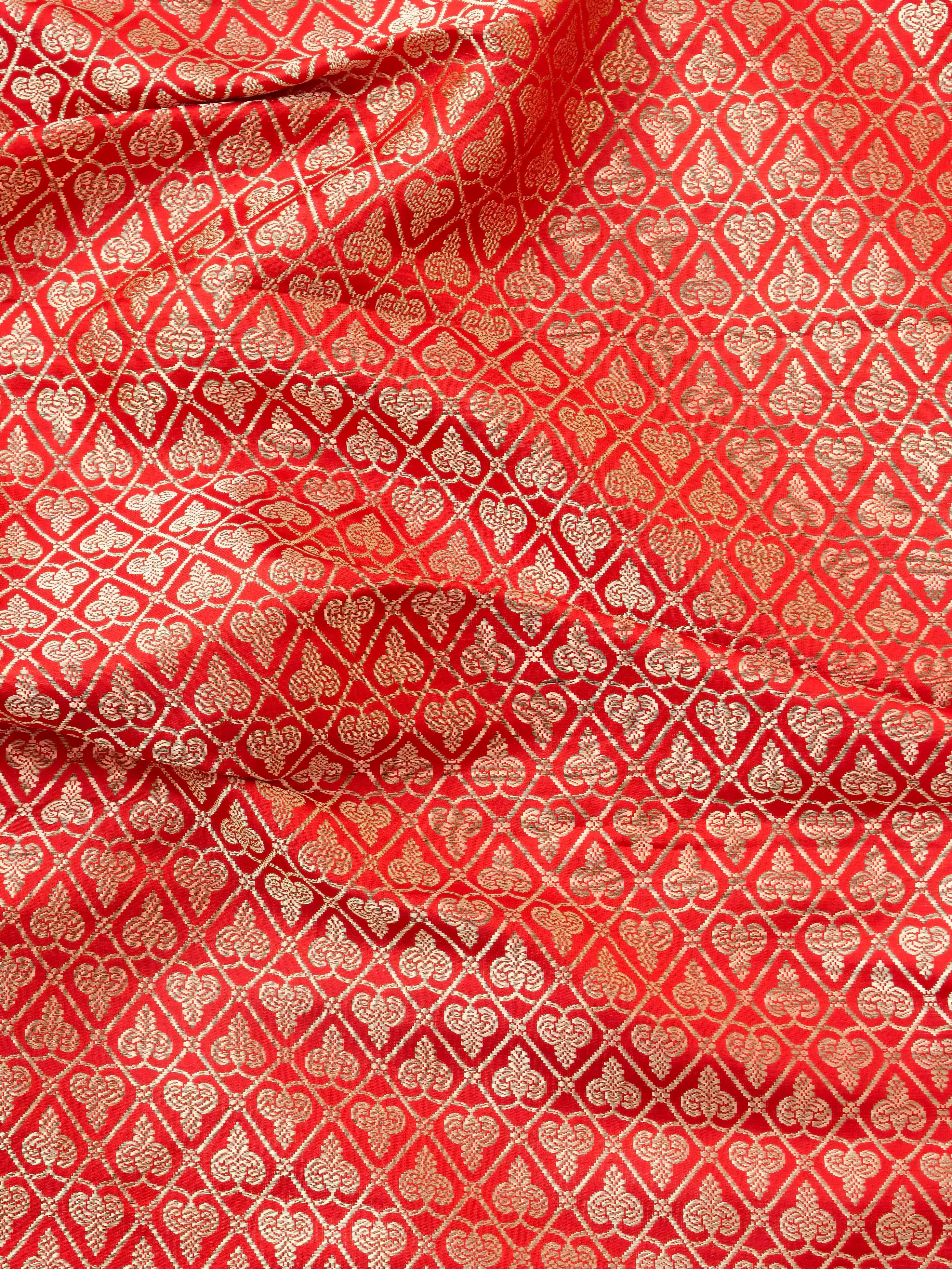 Handloom Banarasi Sateen Katan Silk Vahnika Kalidar Lehenga