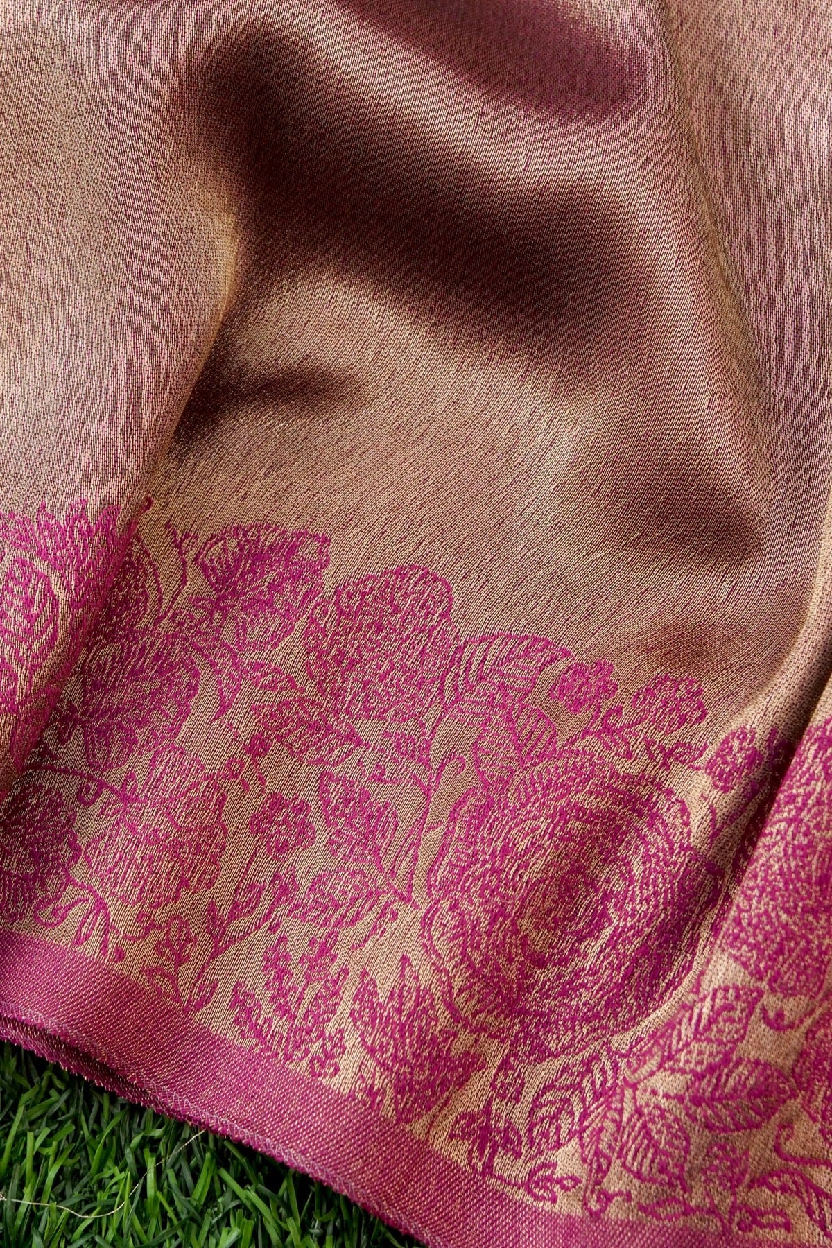 Tissue Semi Pashmina Handwoven Kashmiri Shawl