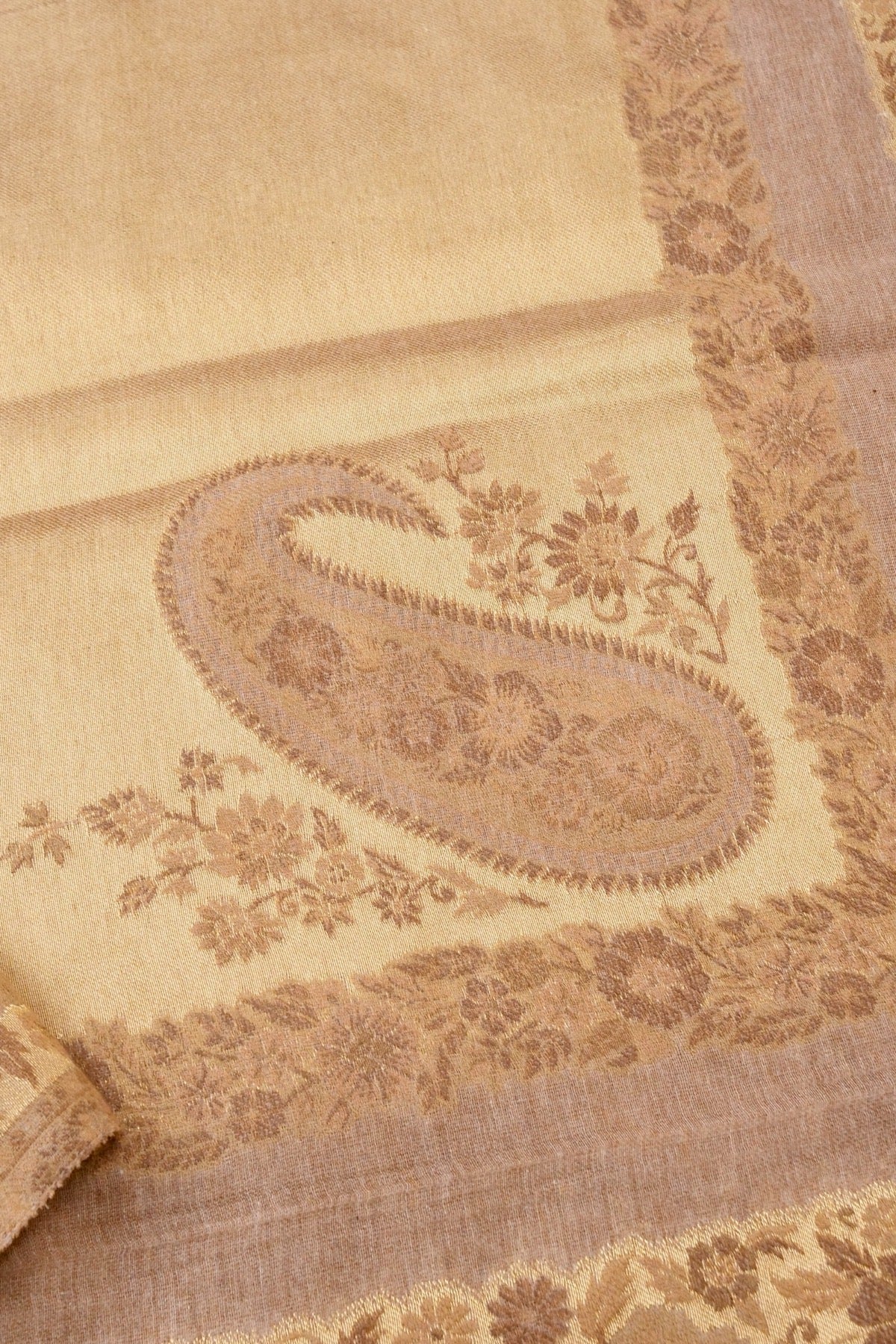 Tissue Semi Pashmina Handwoven Kashmiri Shawl