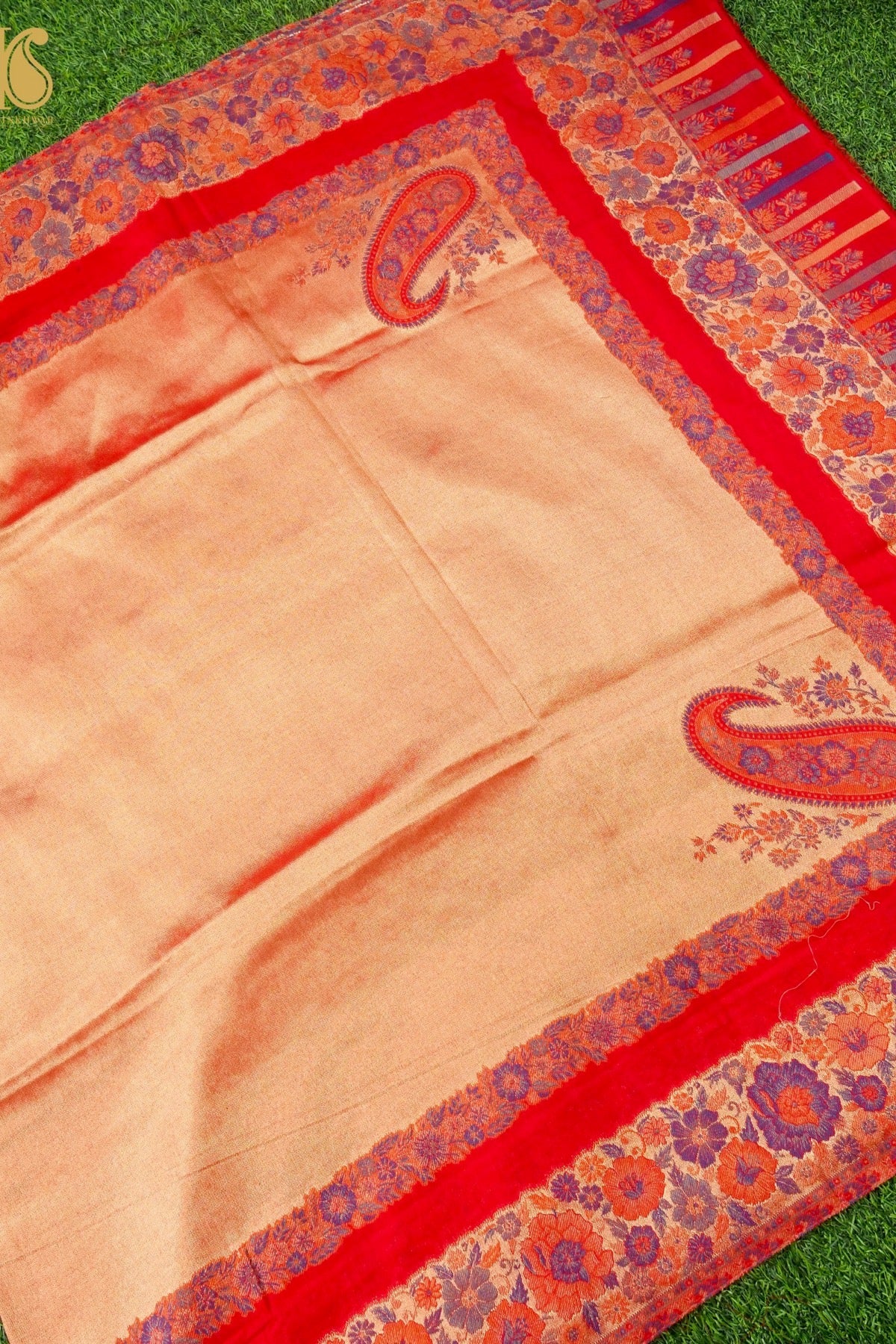 Tissue Semi Pashmina Handwoven Kashmiri Shawl