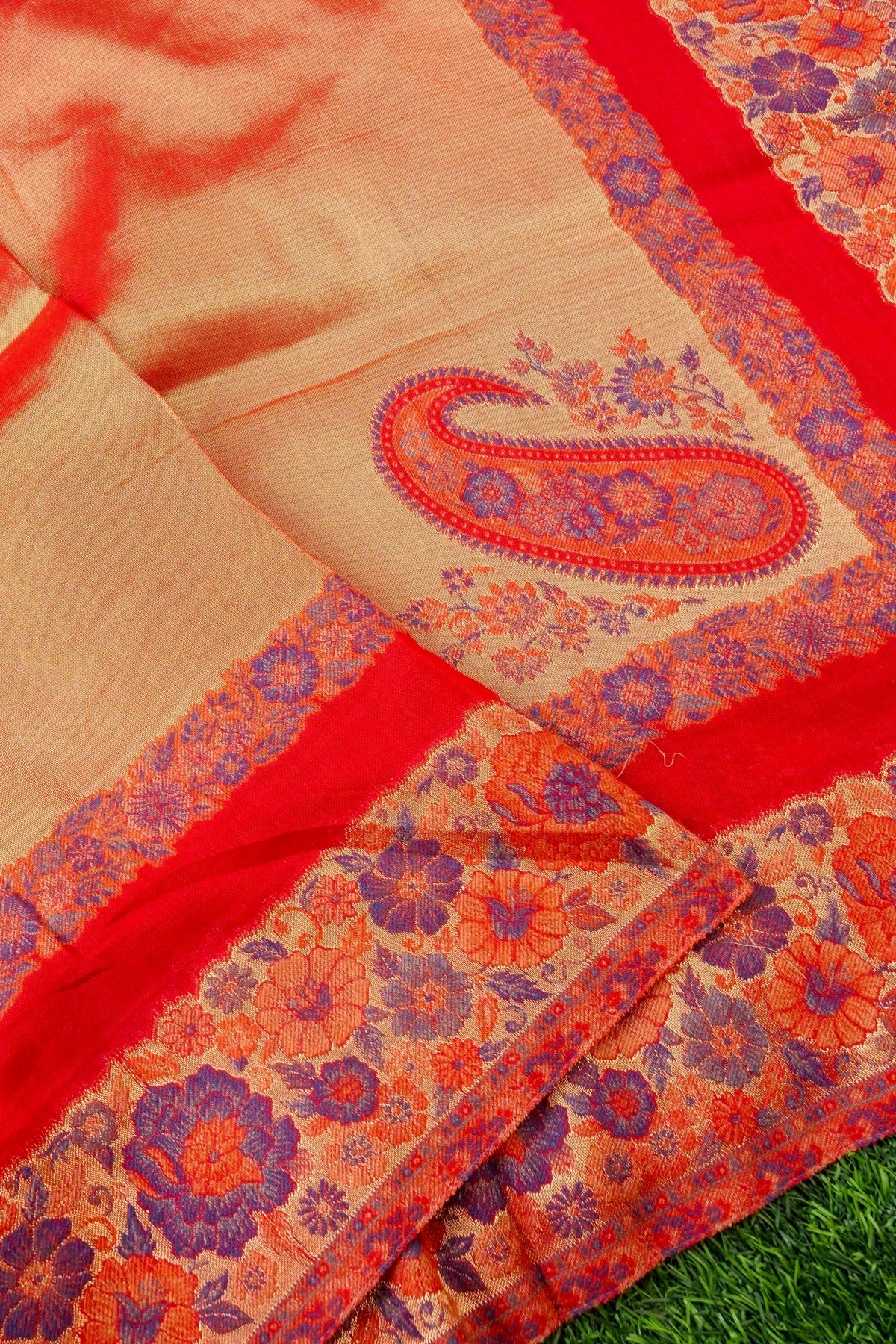 Tissue Semi Pashmina Handwoven Kashmiri Shawl