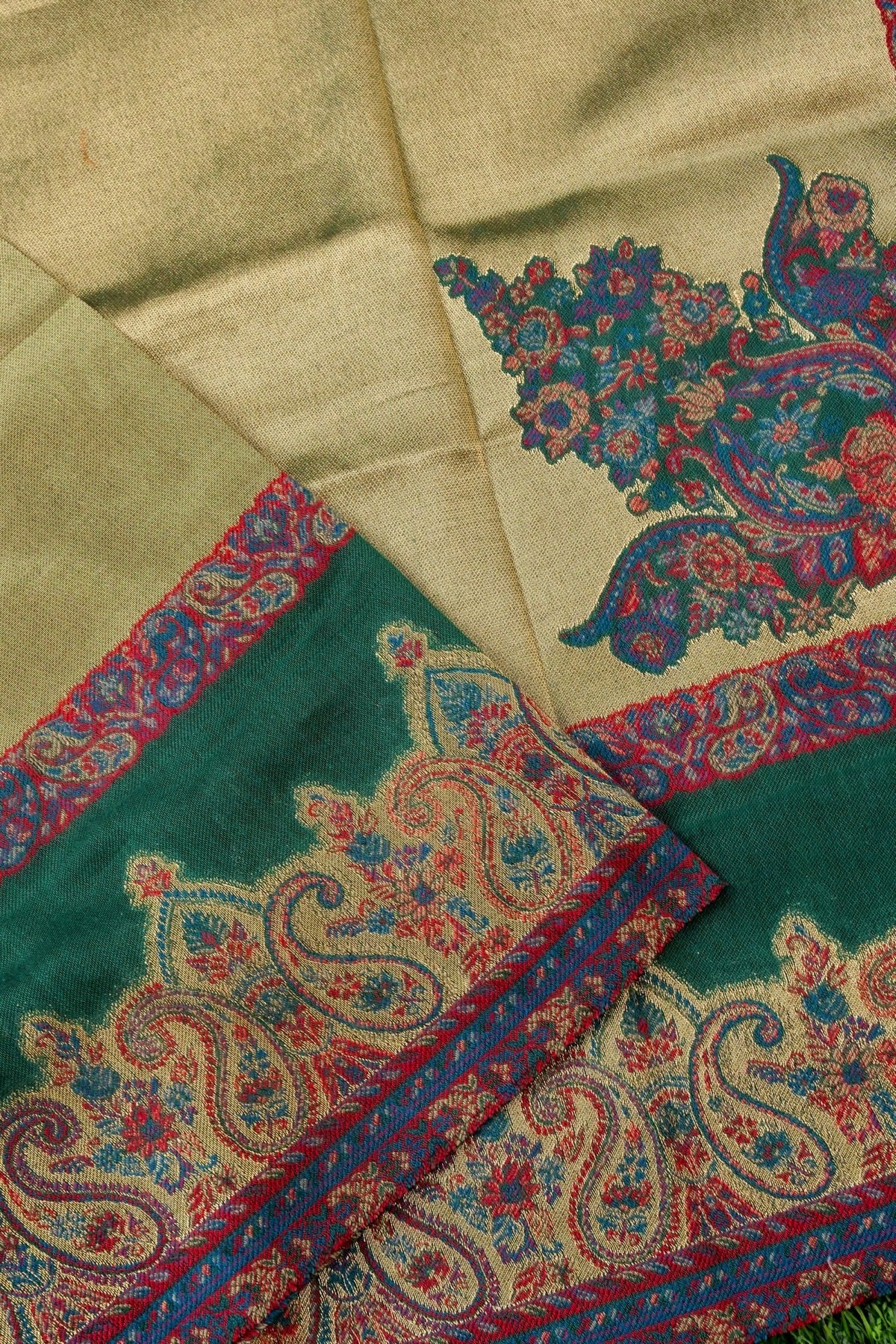 Tissue Semi Pashmina Handwoven Kashmiri Shawl