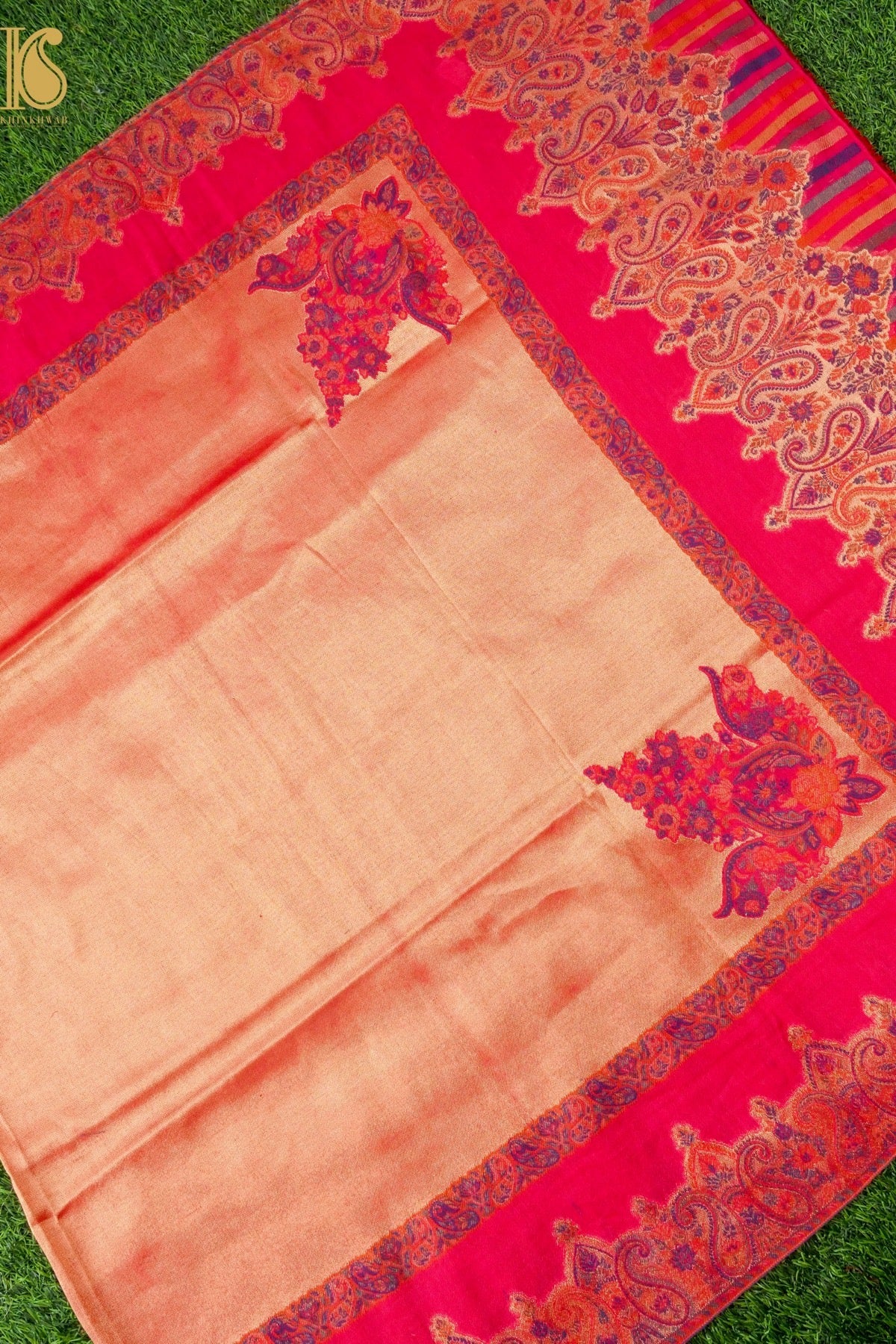 Tissue Semi Pashmina Handwoven Kashmiri Shawl