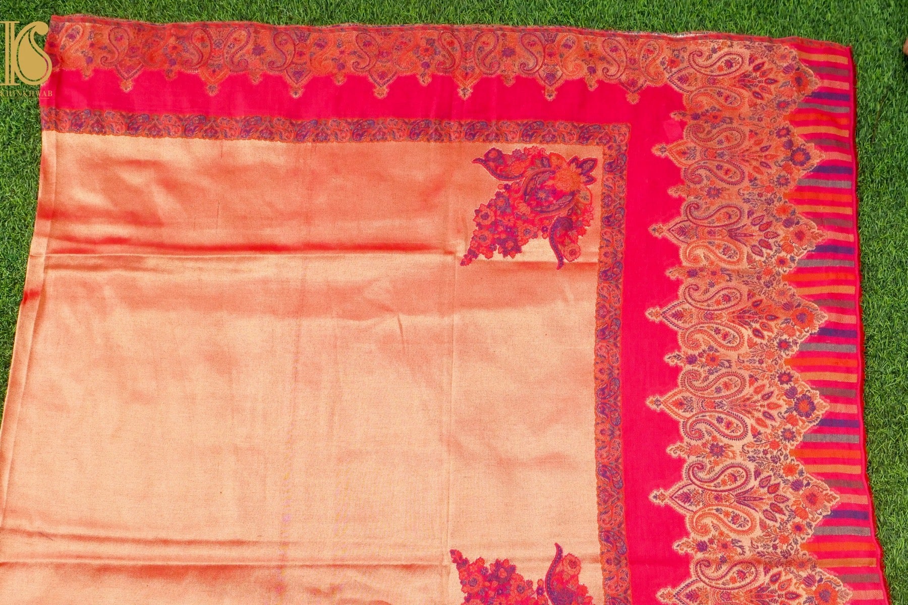 Tissue Semi Pashmina Handwoven Kashmiri Shawl