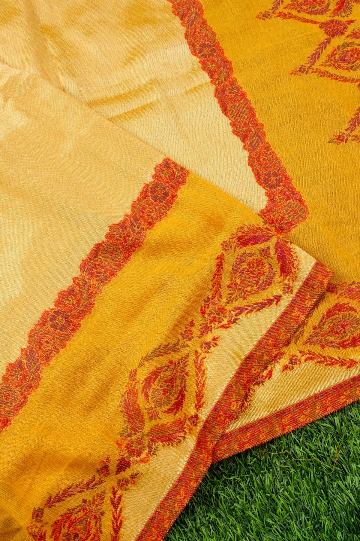 Tissue Semi Pashmina Handwoven Kashmiri Shawl