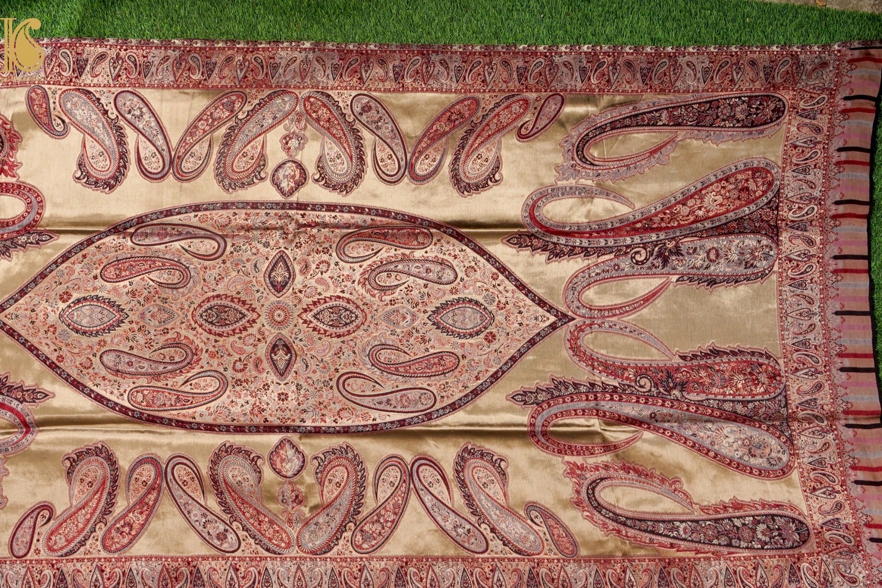 Tissue Semi Pashmina Handwoven Kashmiri Shawl