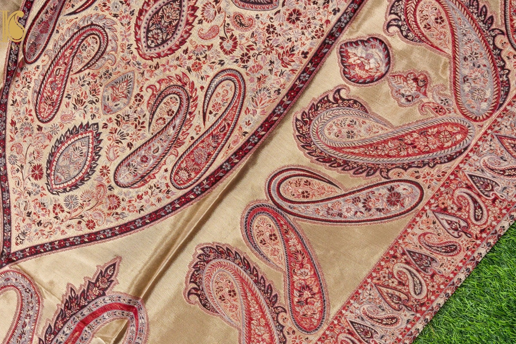 Tissue Semi Pashmina Handwoven Kashmiri Shawl