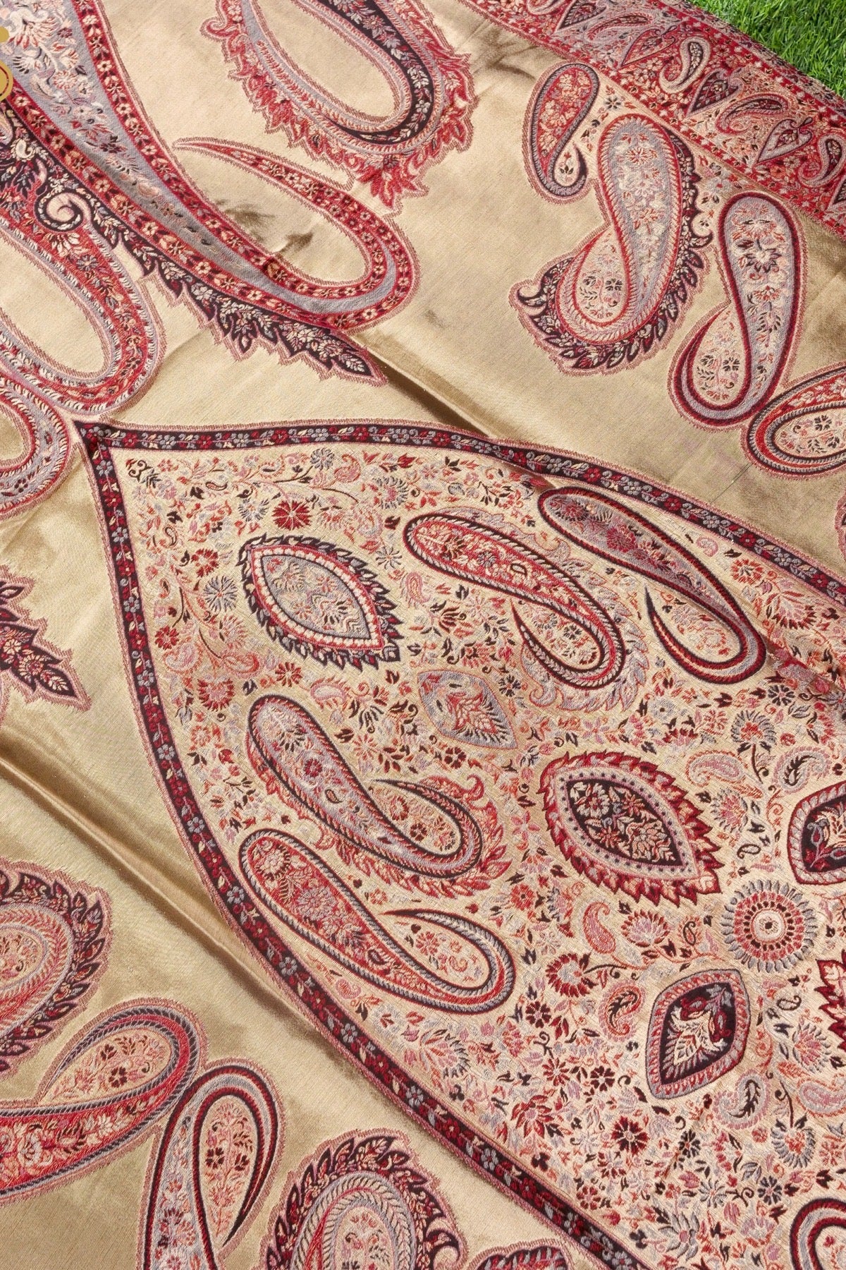 Tissue Semi Pashmina Handwoven Kashmiri Shawl