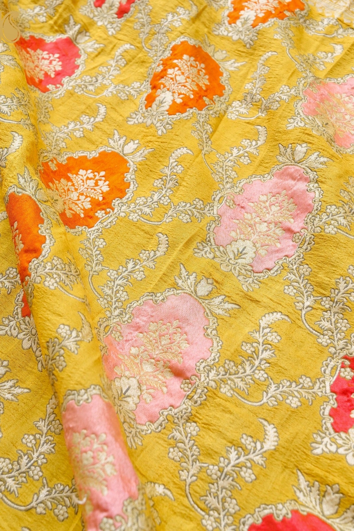 Handloom Banarasi Tussar by Georgette Silk Saree