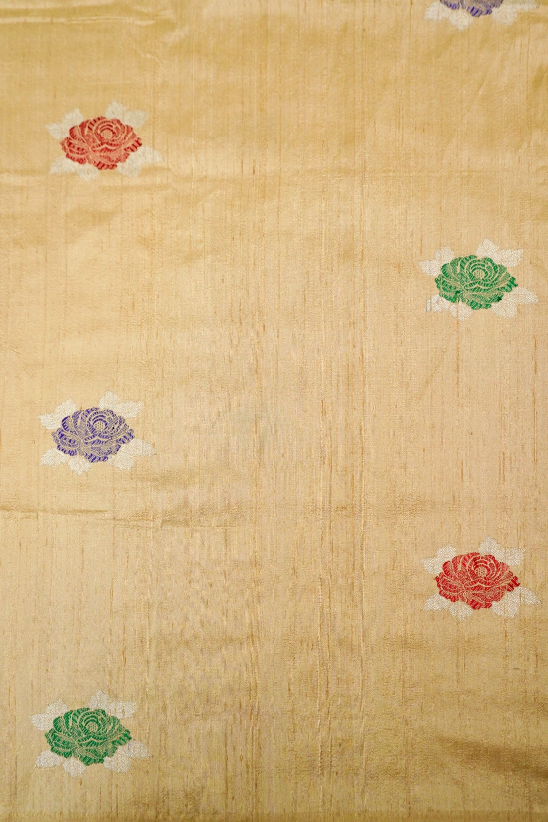 Handloom Pure Dupion Silk Banarasi Fabric