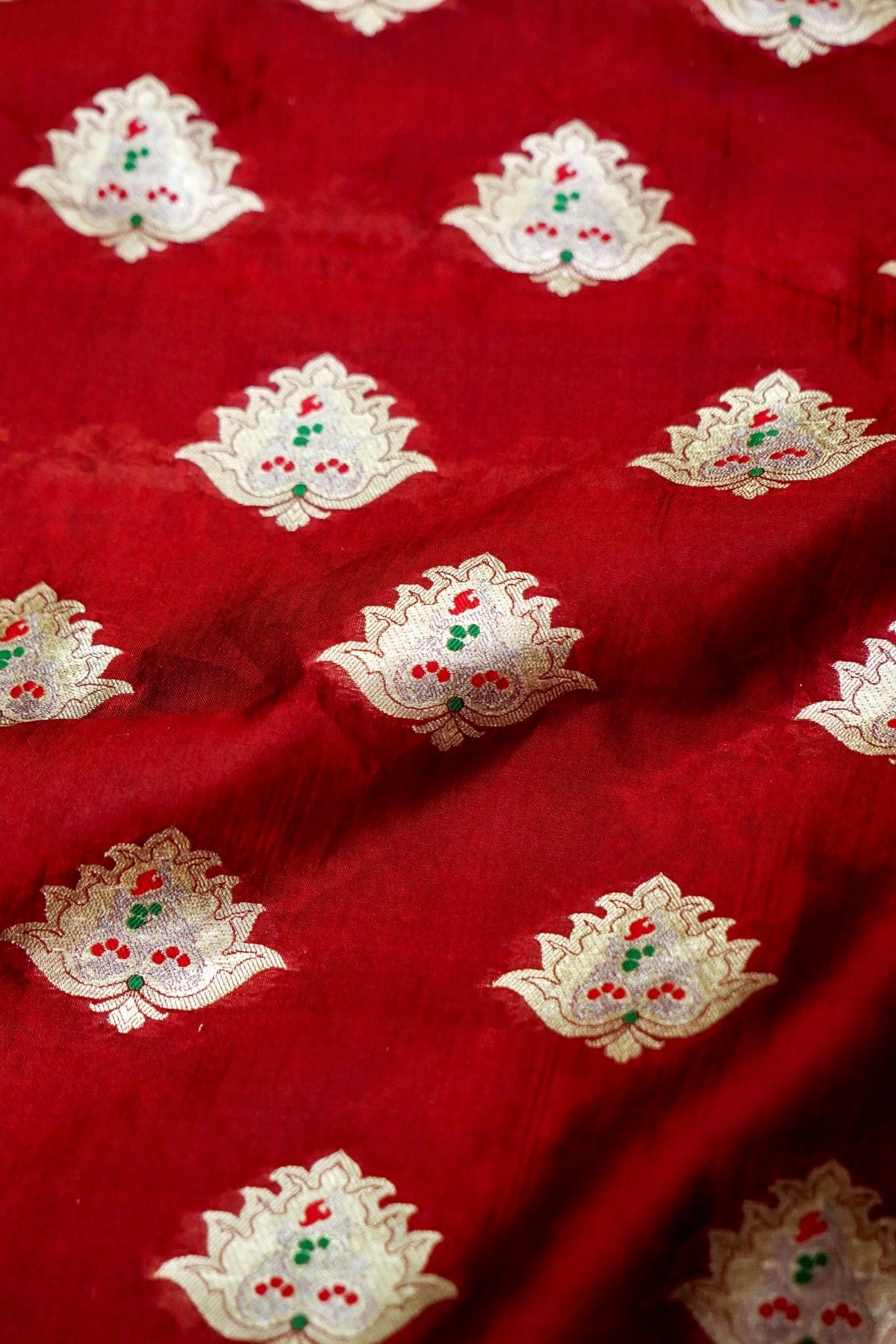 Handloom Pure Brocade Banarasi Fabric