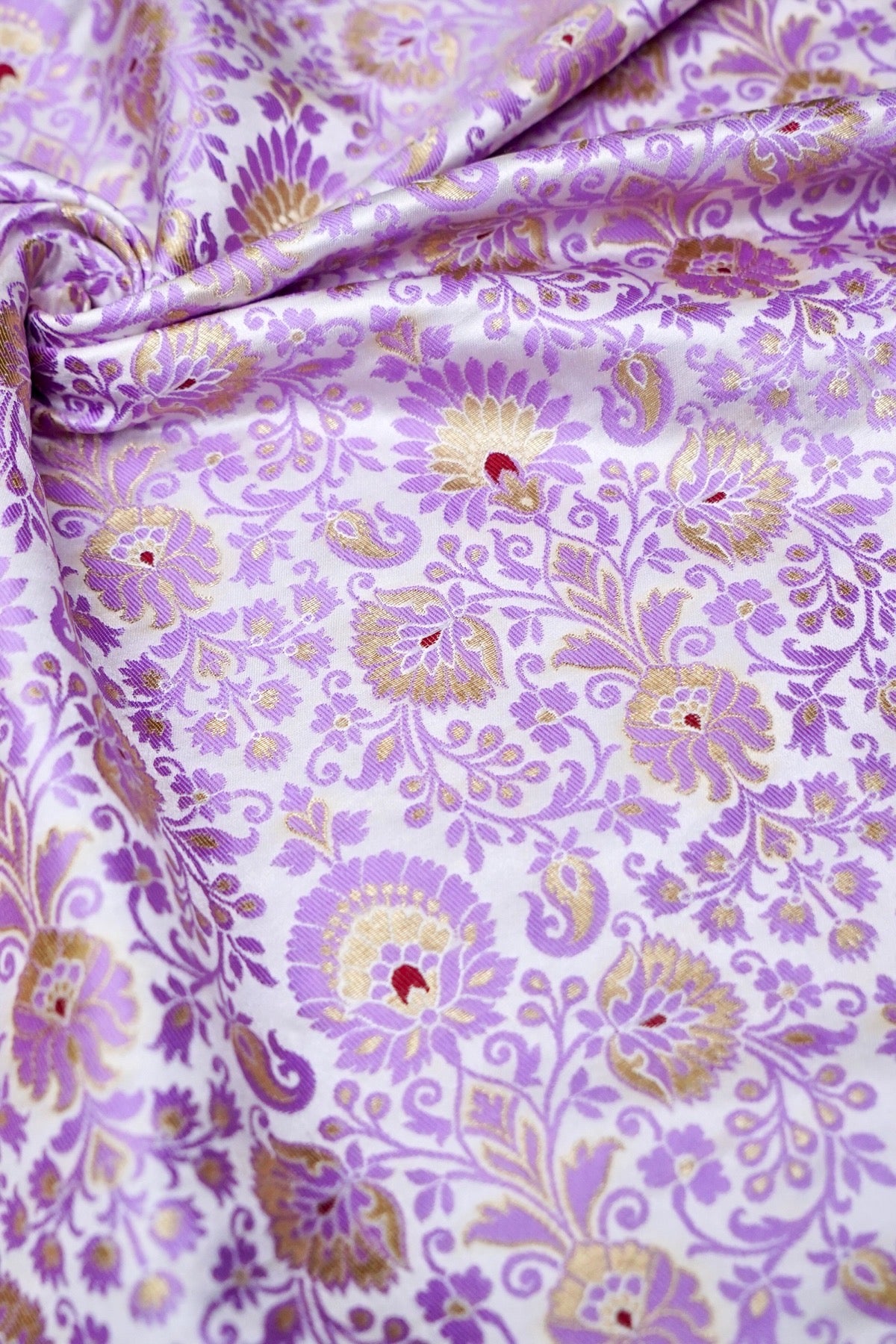 Handloom Pure Brocade Banarasi Fabric