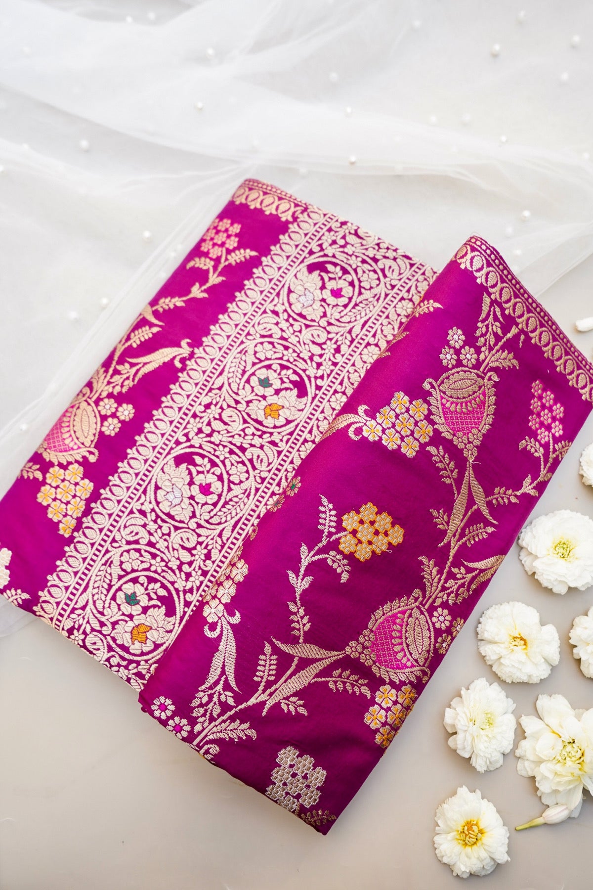 Handloom Banarasi Pure Katan Silk Kadwa Saree - Khinkhwab