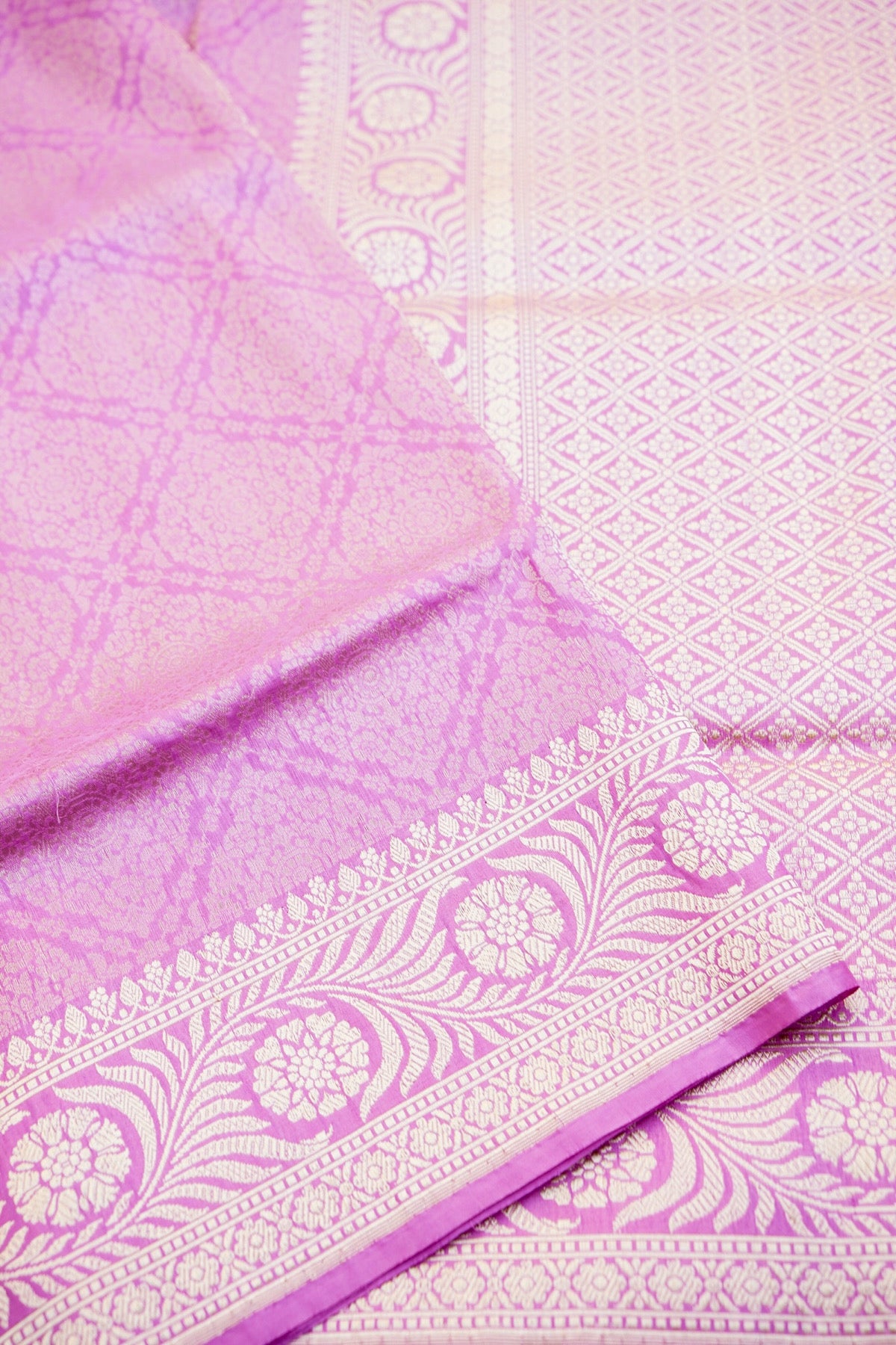 Handloom Banarasi Katan Silk Zari Tanchoi Saree - Khinkhwab
