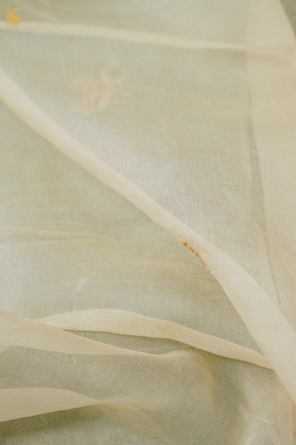 Chikankari Organza Kurta with Dupatta in Sage Green