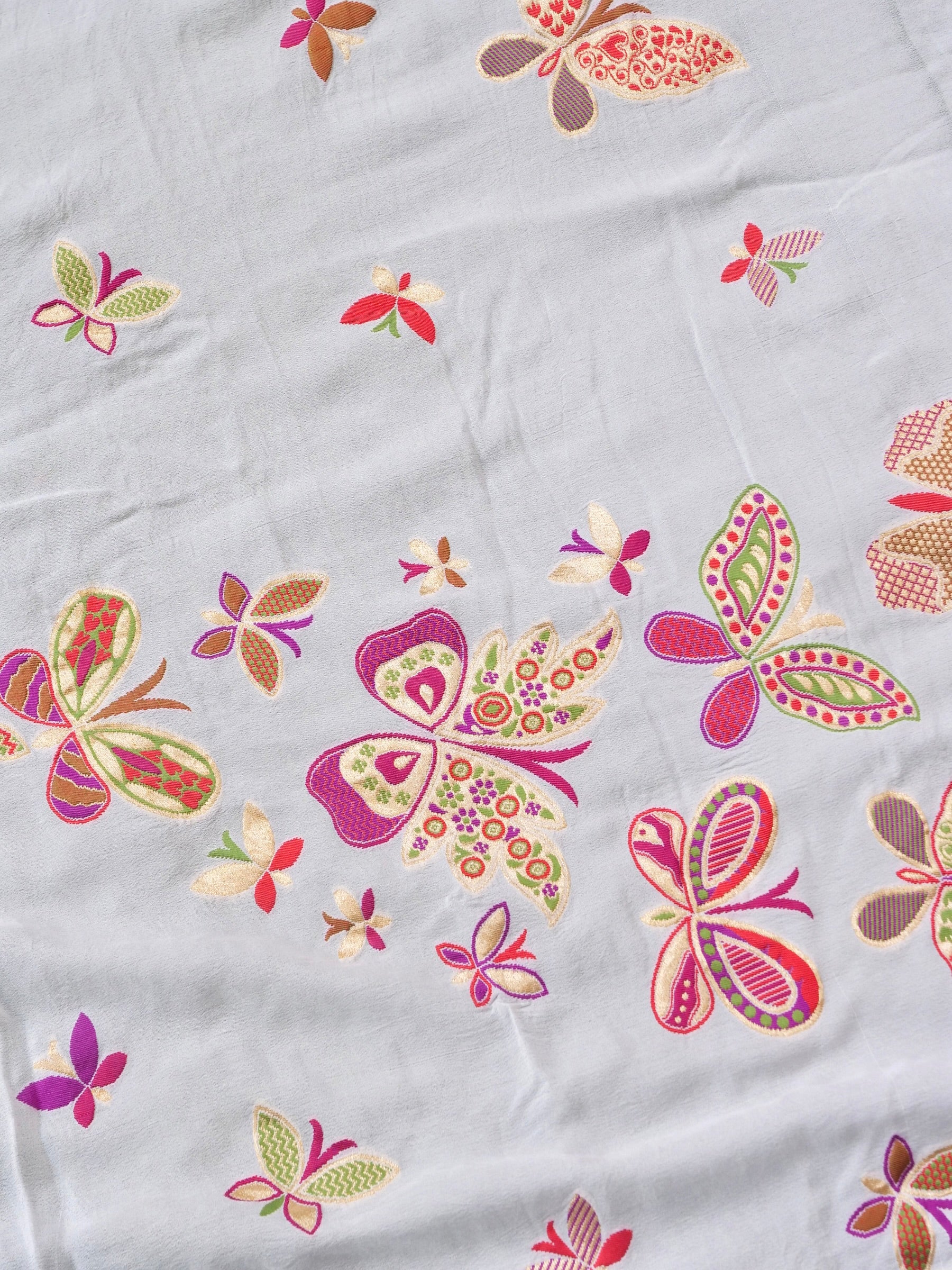 Georgette Banarasi Meenakari Titli Dupatta