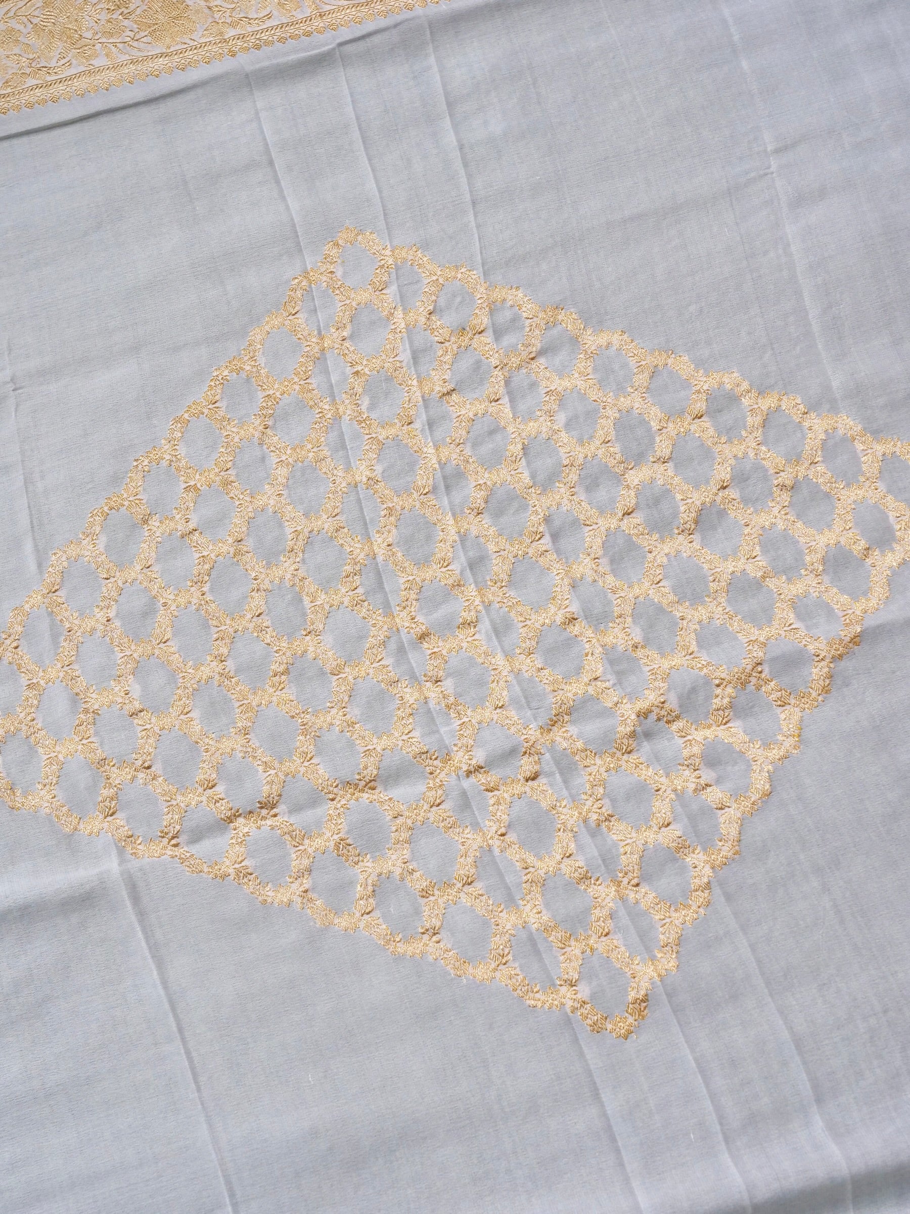 Handloom Georgette Banarasi Dyeable Kadwa Dupatta