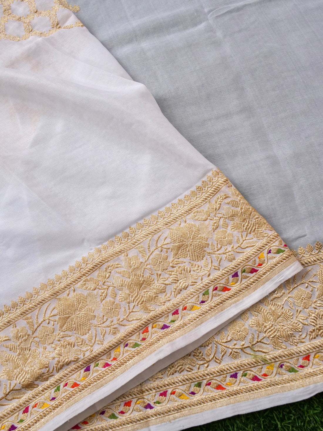 Handloom Georgette Banarasi Dyeable Kadwa Dupatta