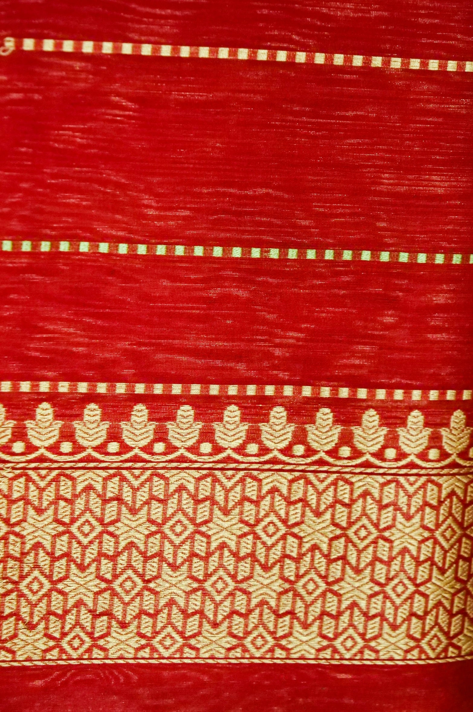 Handloom Banarasi Pure Silk Tissue Kadwa Saree with Katan Border - Khinkhwab