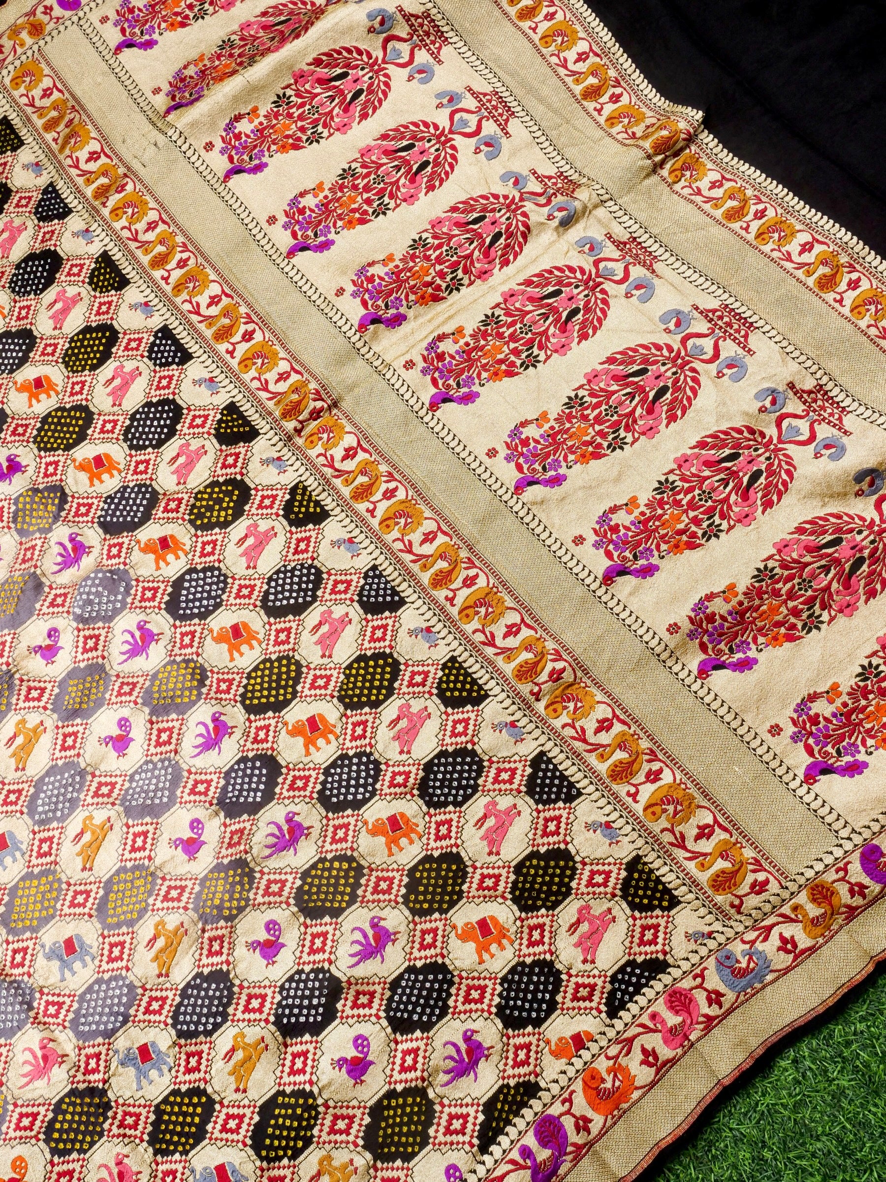Banarasi Georgette Bandhani Dupatta - Khinkhwab