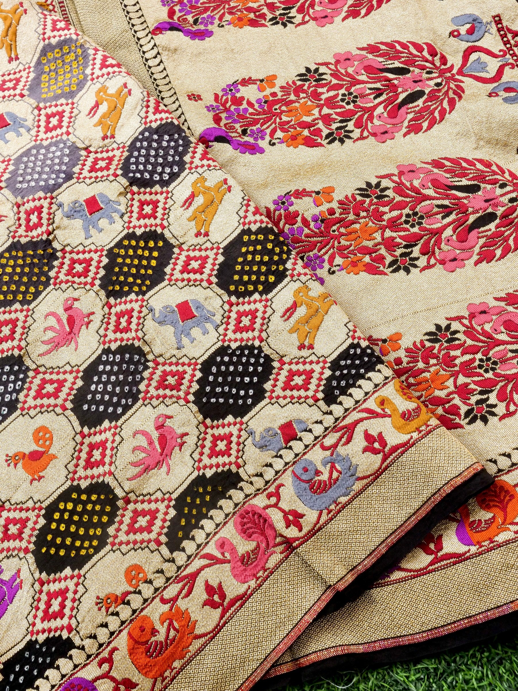 Banarasi Georgette Bandhani Dupatta - Khinkhwab