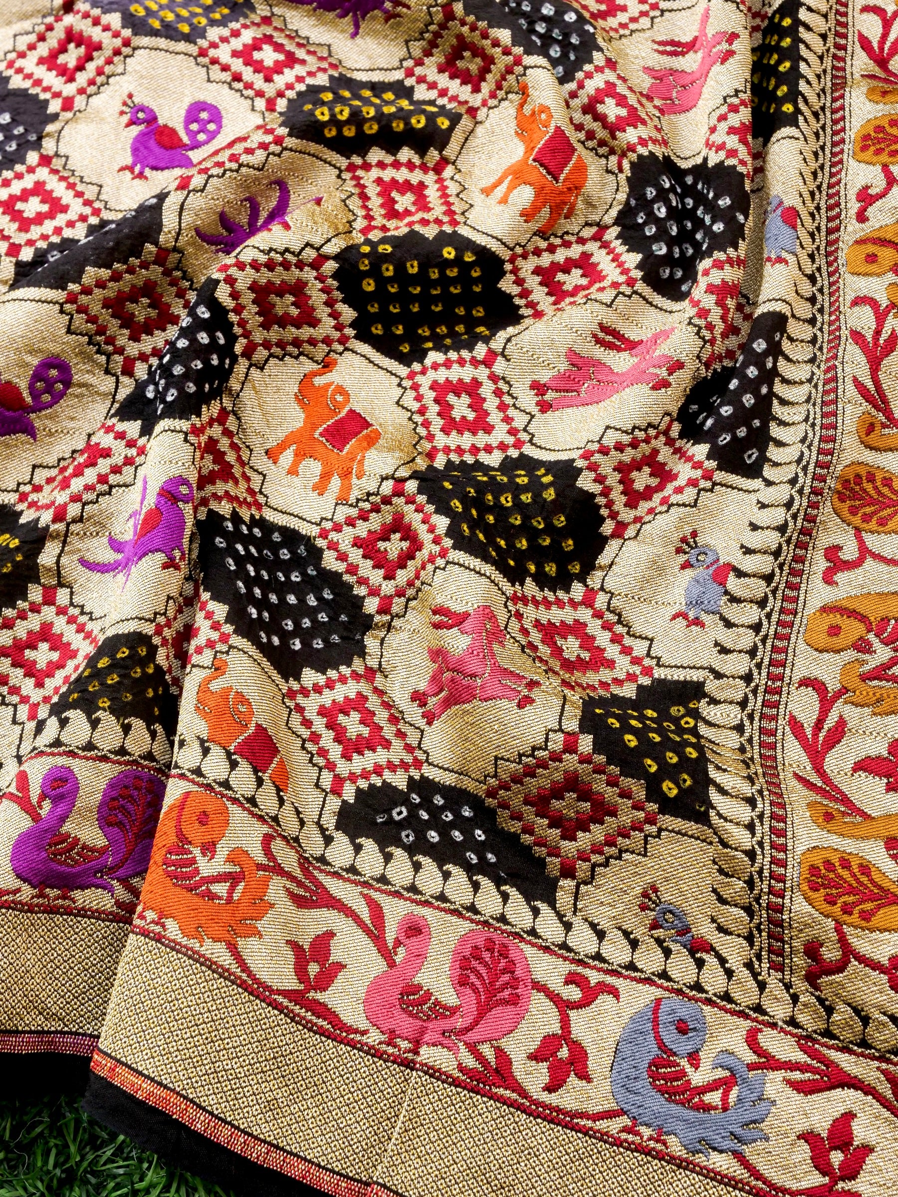 Banarasi Georgette Bandhani Dupatta - Khinkhwab