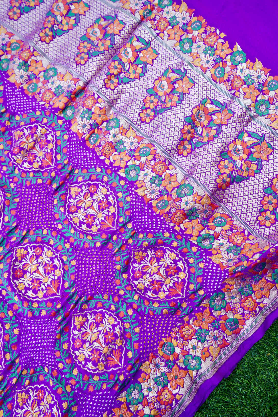 Banarasi Bandhani Georgette Dupatta - Khinkhwab