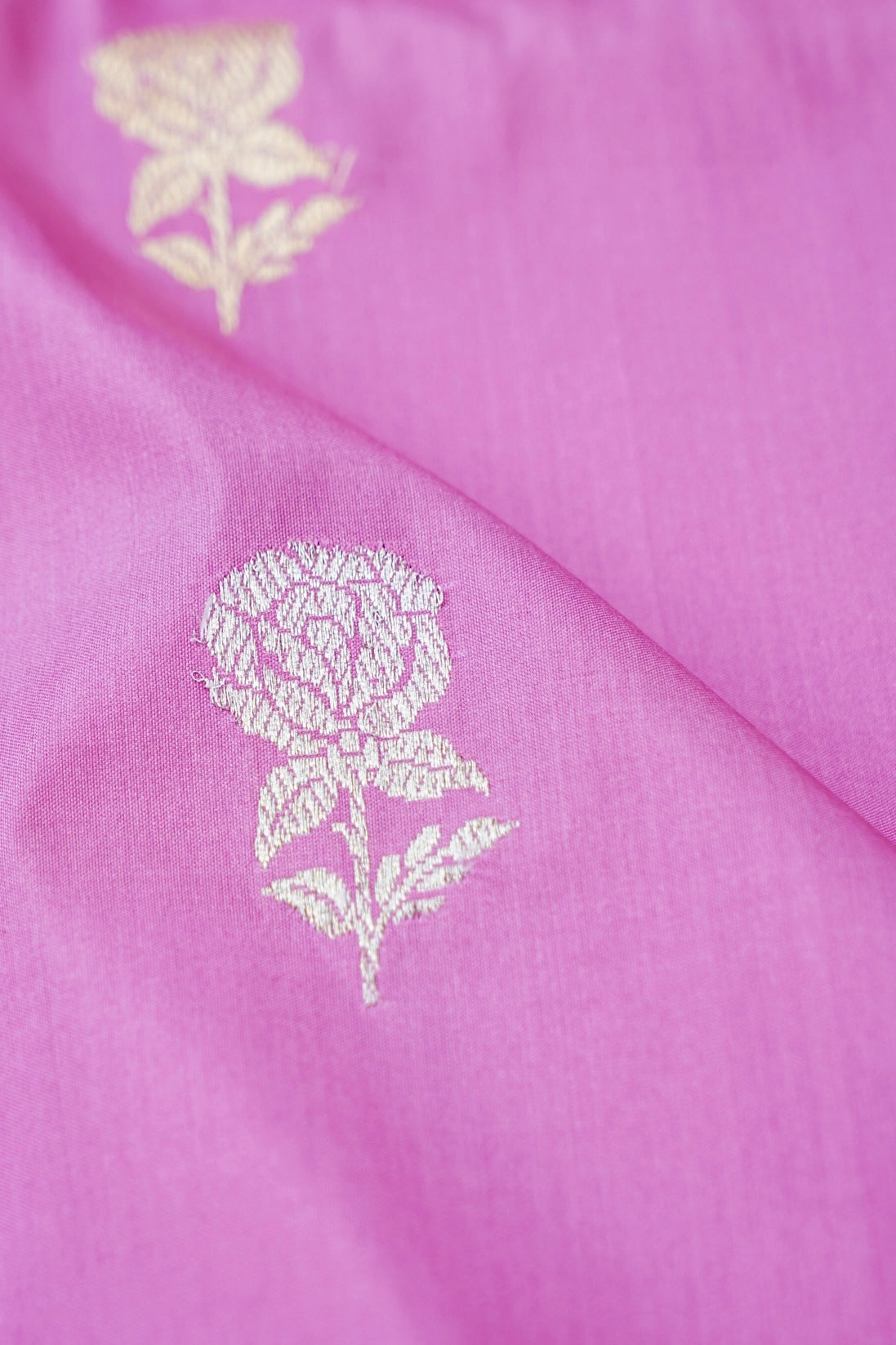 Banarasi Katan Silk Kadwa Handloom Saree in Fuchsia Pink - Khinkhwab