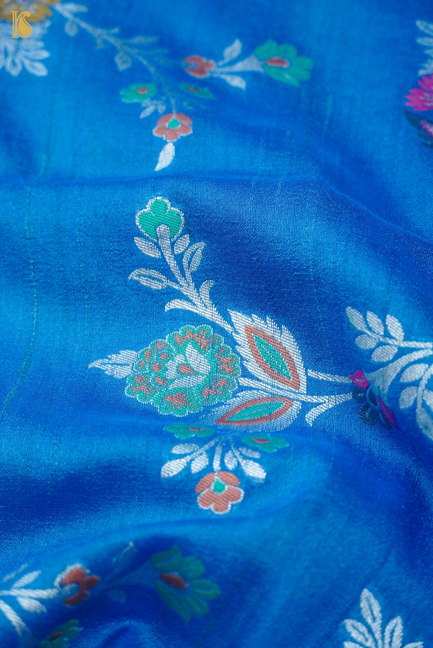 Handloom Banarasi Tussar Silk Meenakari Saree
