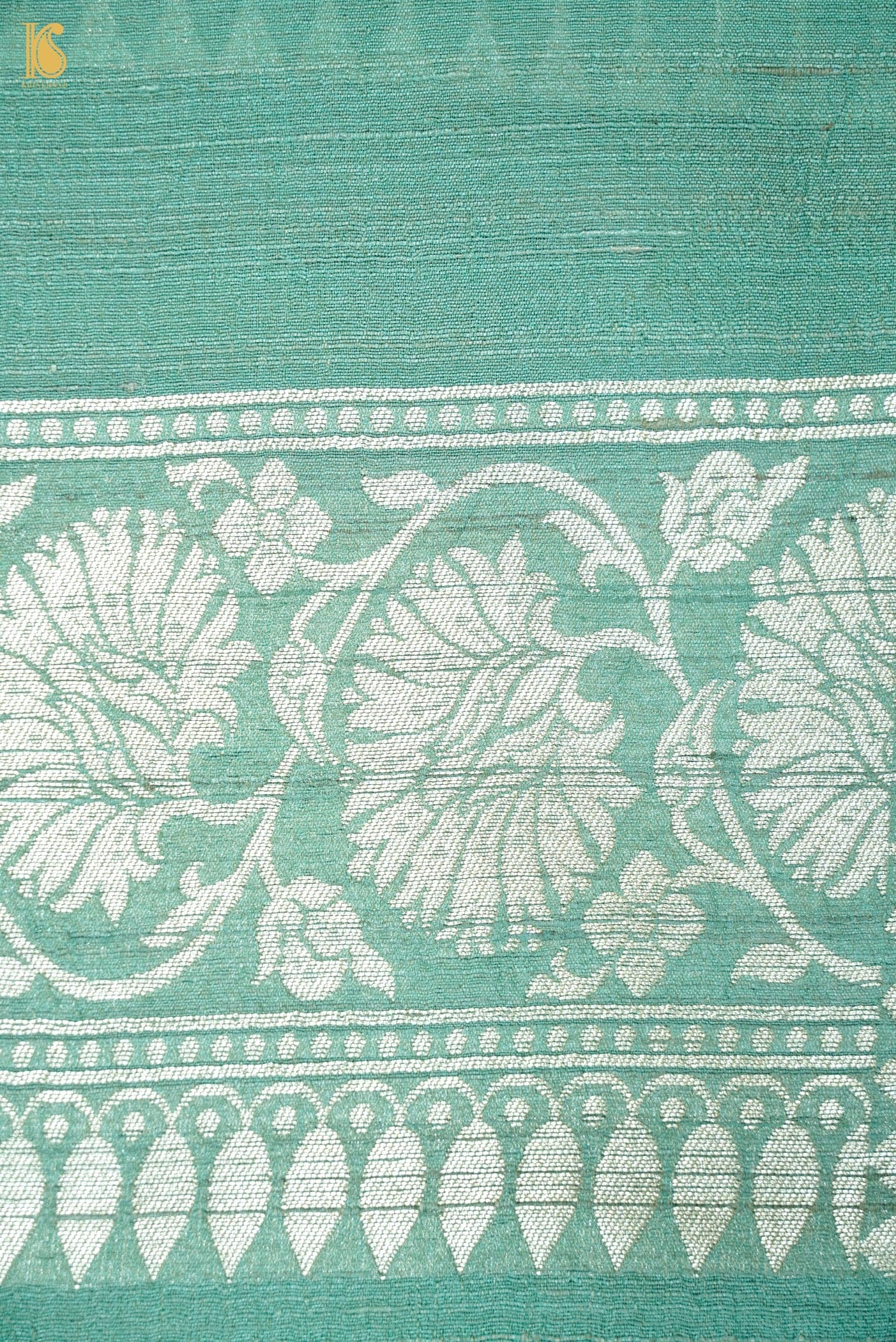 Handloom Banarasi Tussar Silk Meenakari Shikargah Saree