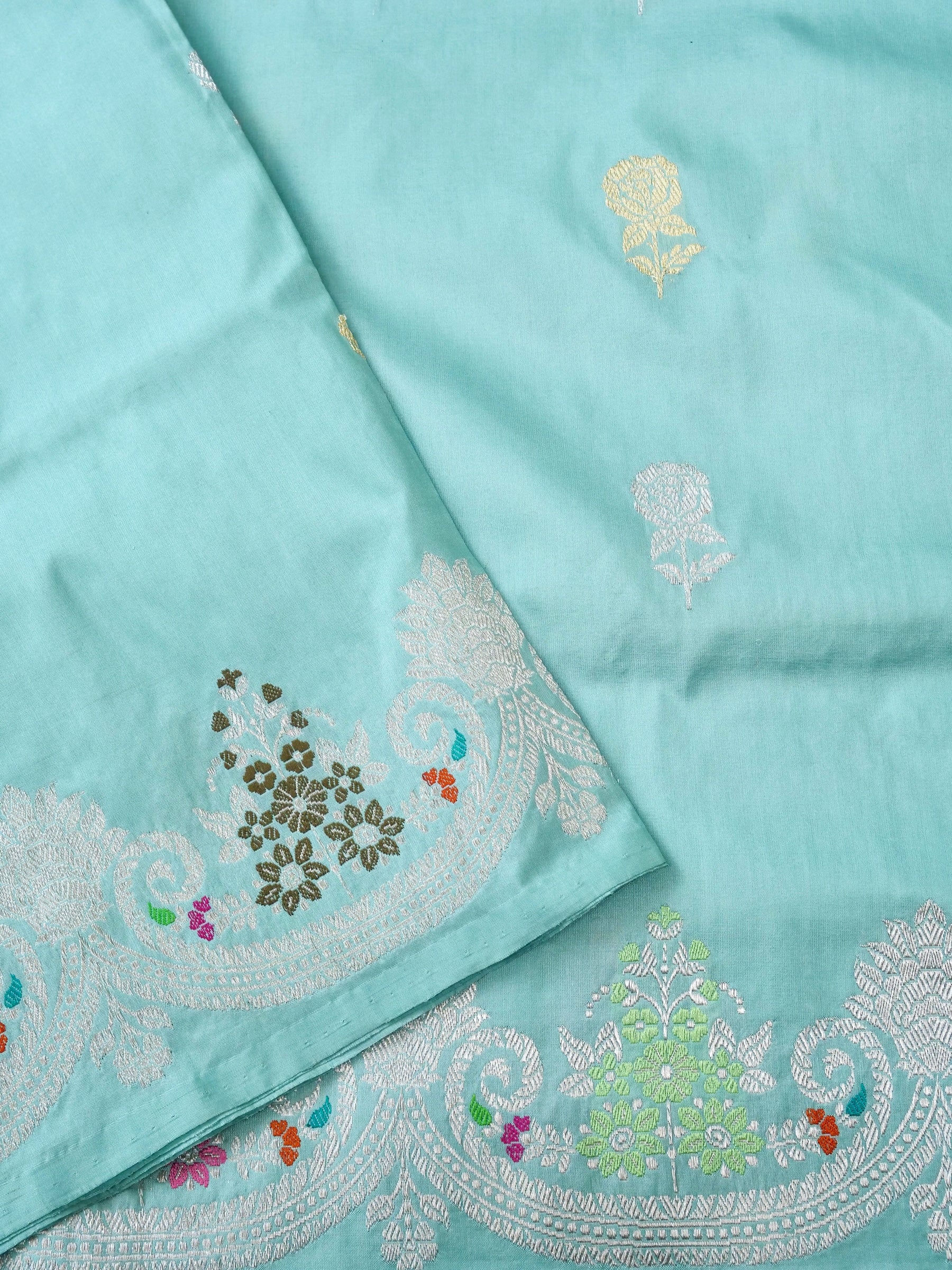 Handloom Banarasi Katan Silk Kadwa Saree