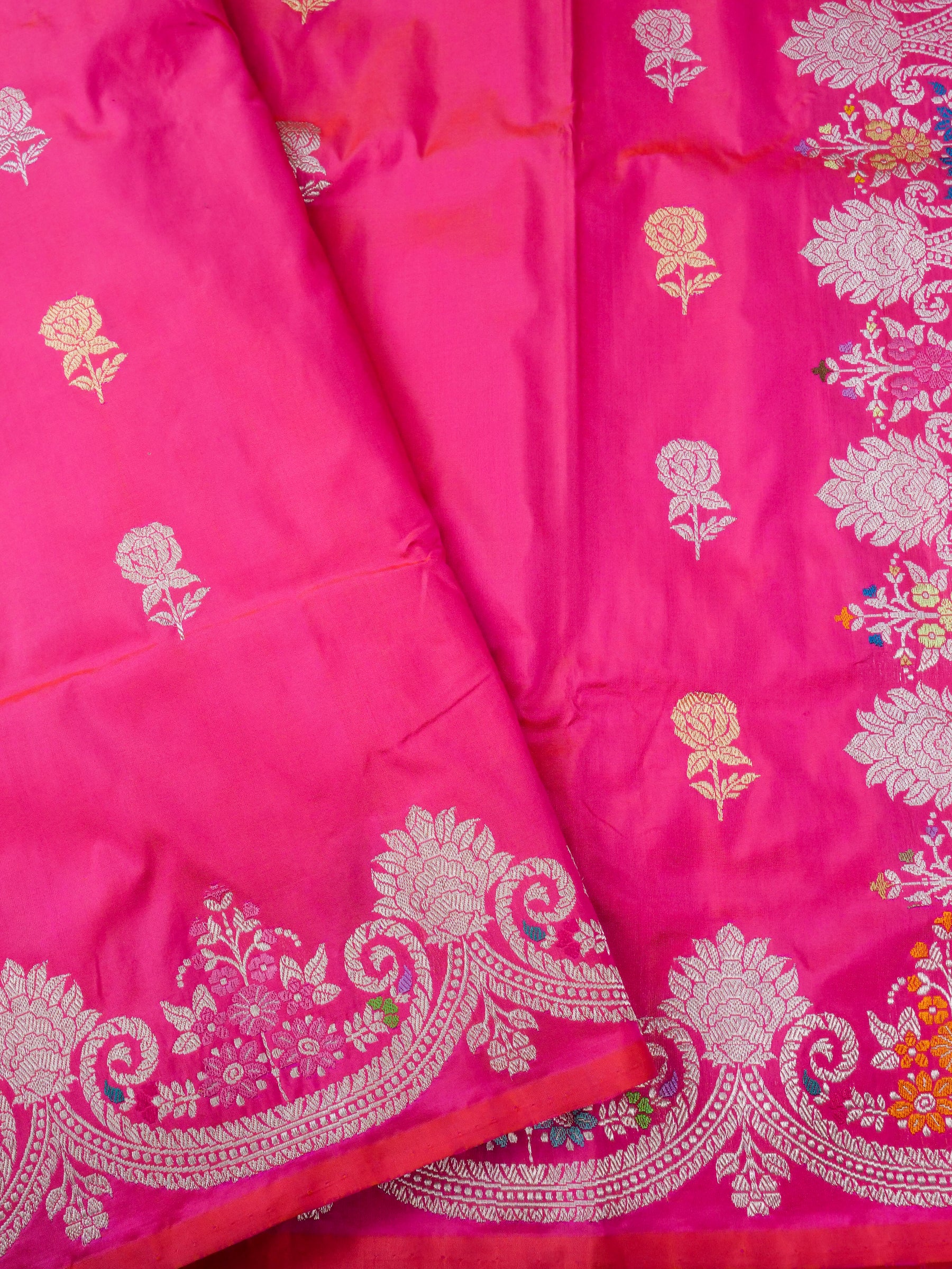 Handloom Banarasi Katan Silk Kadwa Saree